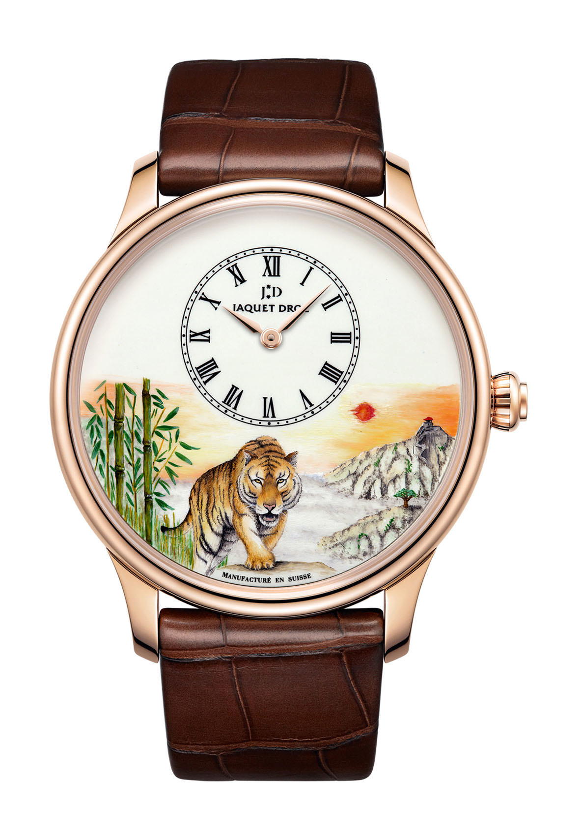 Jaquet Droz Petite Heure Minute Tiger