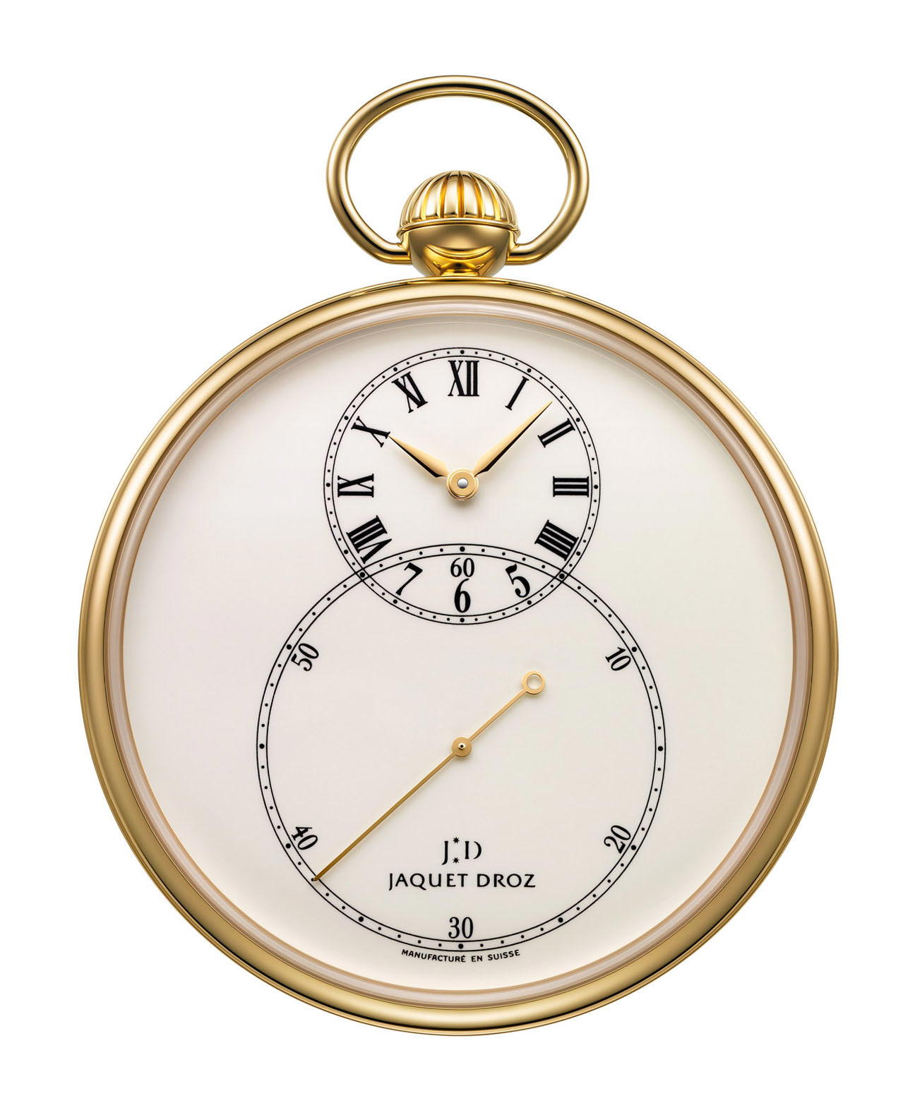 Jaquet Droz Pocket Watch Ivory Enamel