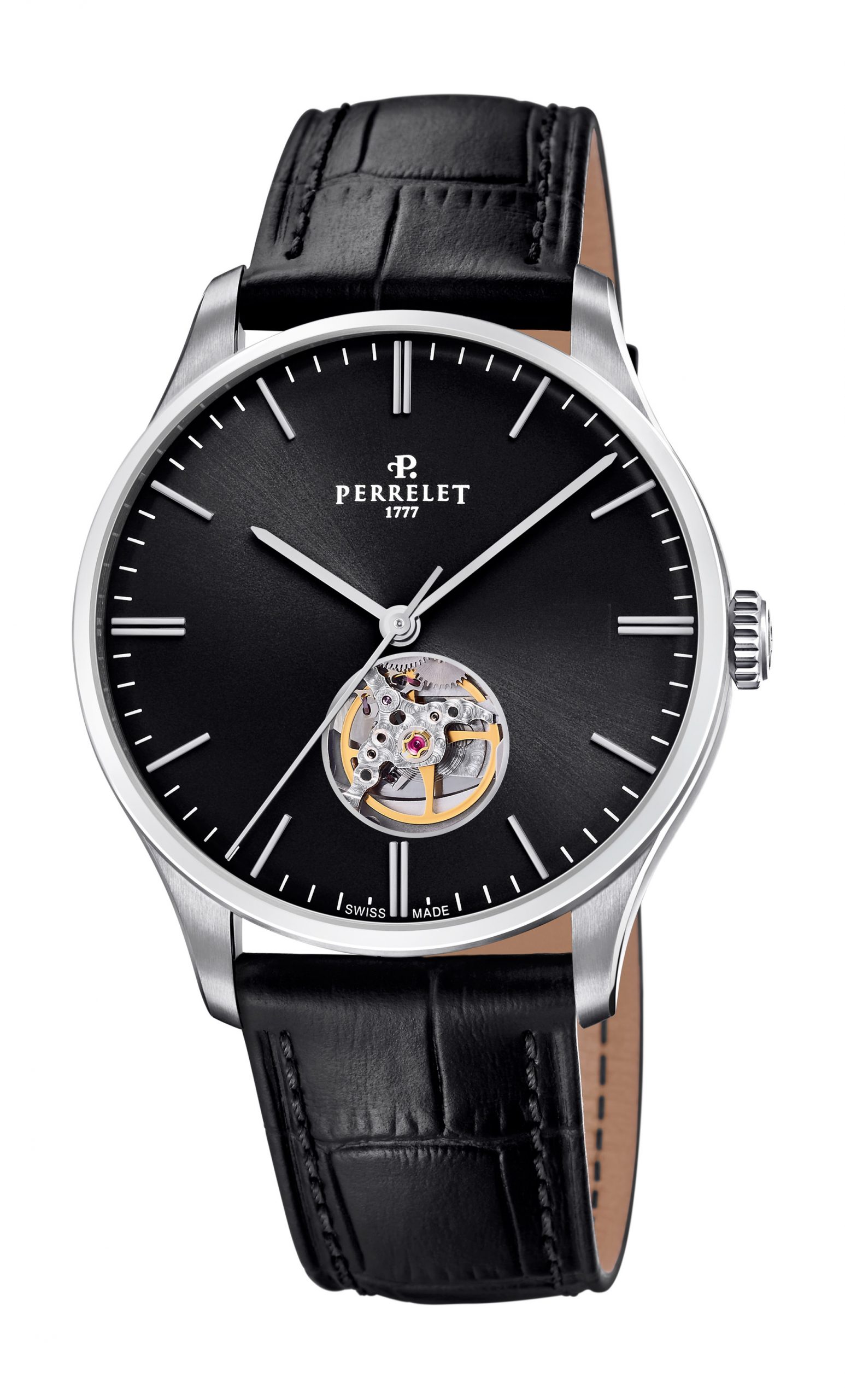 Perrelet Weekend Open Heart Black