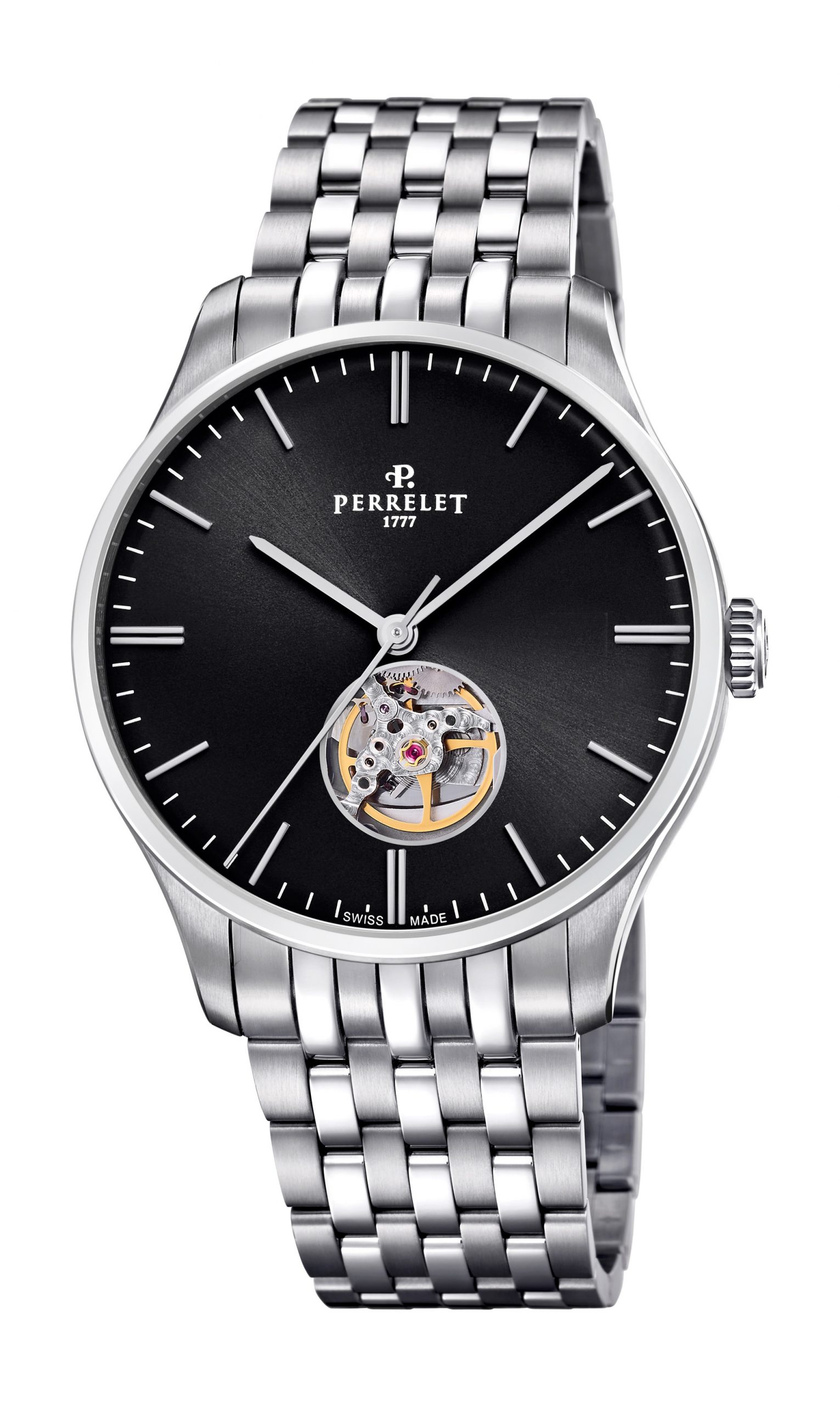 Perrelet Weekend Open Heart Black