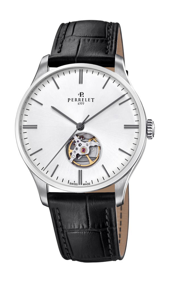 Perrelet Weekend Open Heart Silver