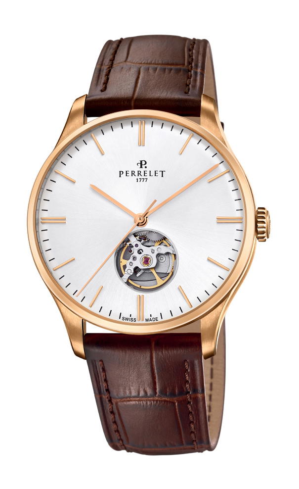 Perrelet Weekend Open Heart Silver