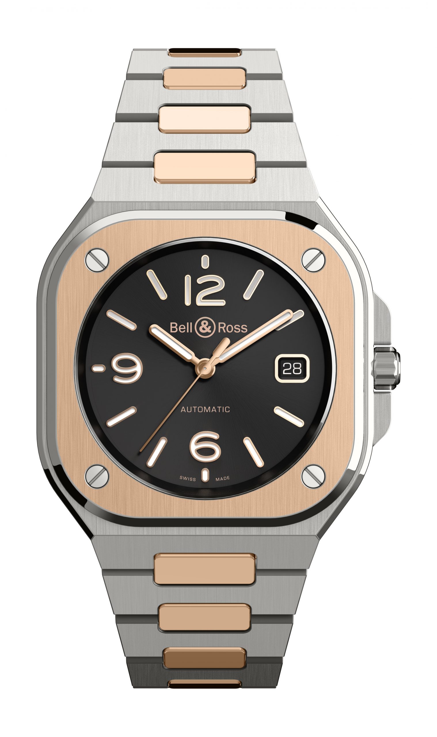 Bell & Ross BR 05 BLACK STEEL & GOLD