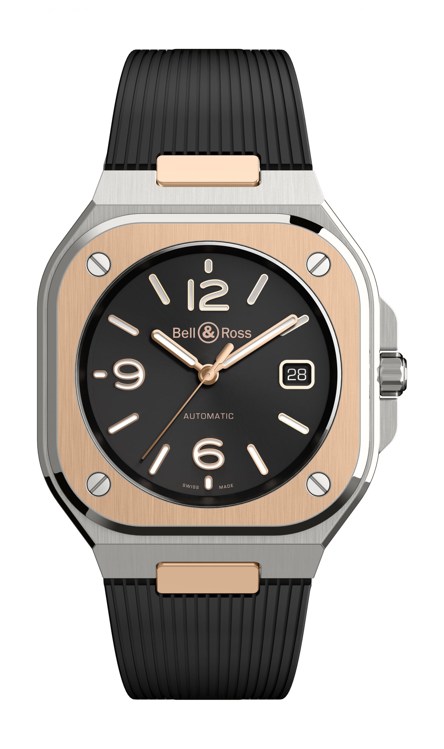 Bell & Ross BR 05 BLACK STEEL & GOLD