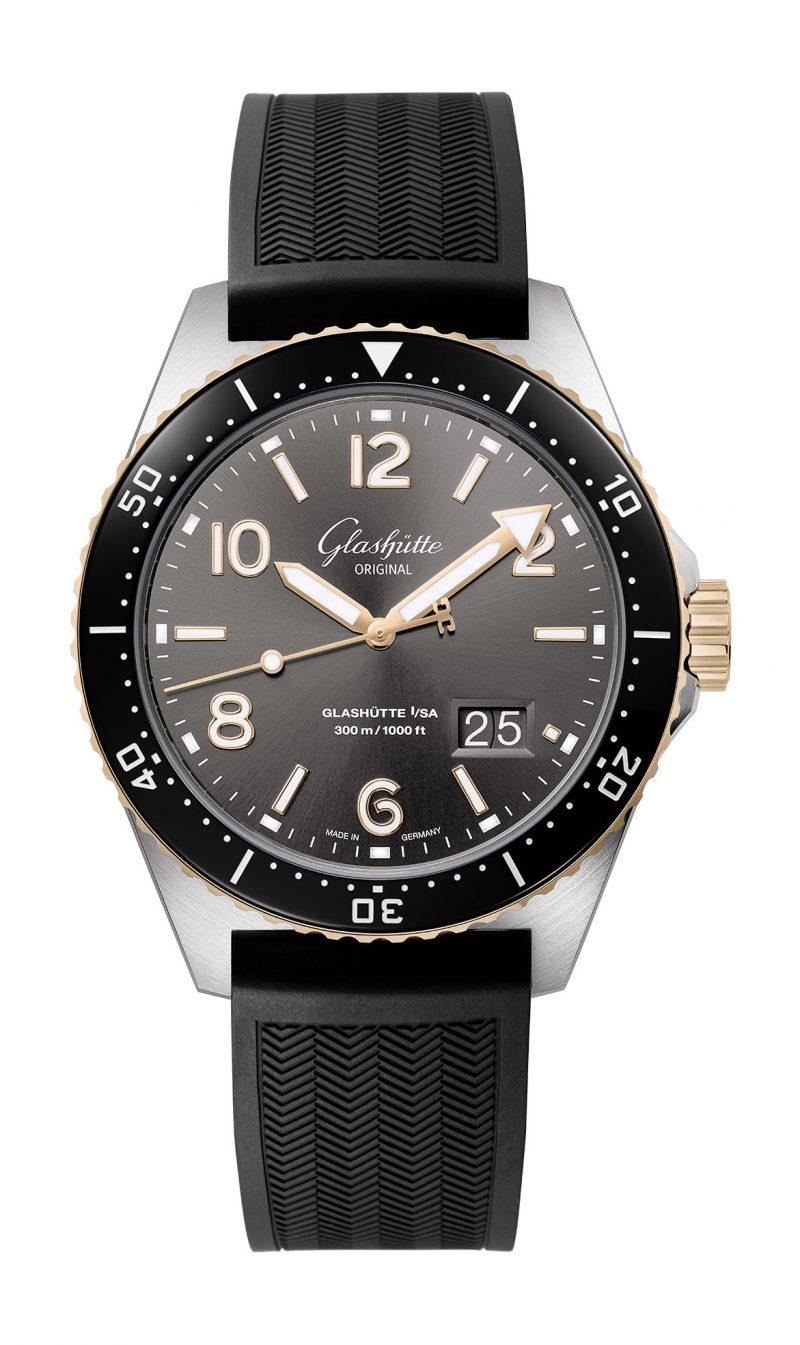 喜ばれる誕生日プレゼント SeaQ Original Glashütte Panorama Pages Watch The – Gold Red Date メンズウェア