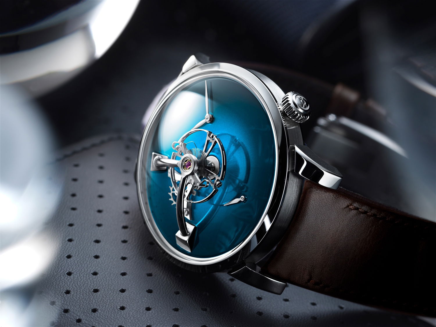 MB&amp;F LM101 MB&amp;F x H. Moser Funky Blue