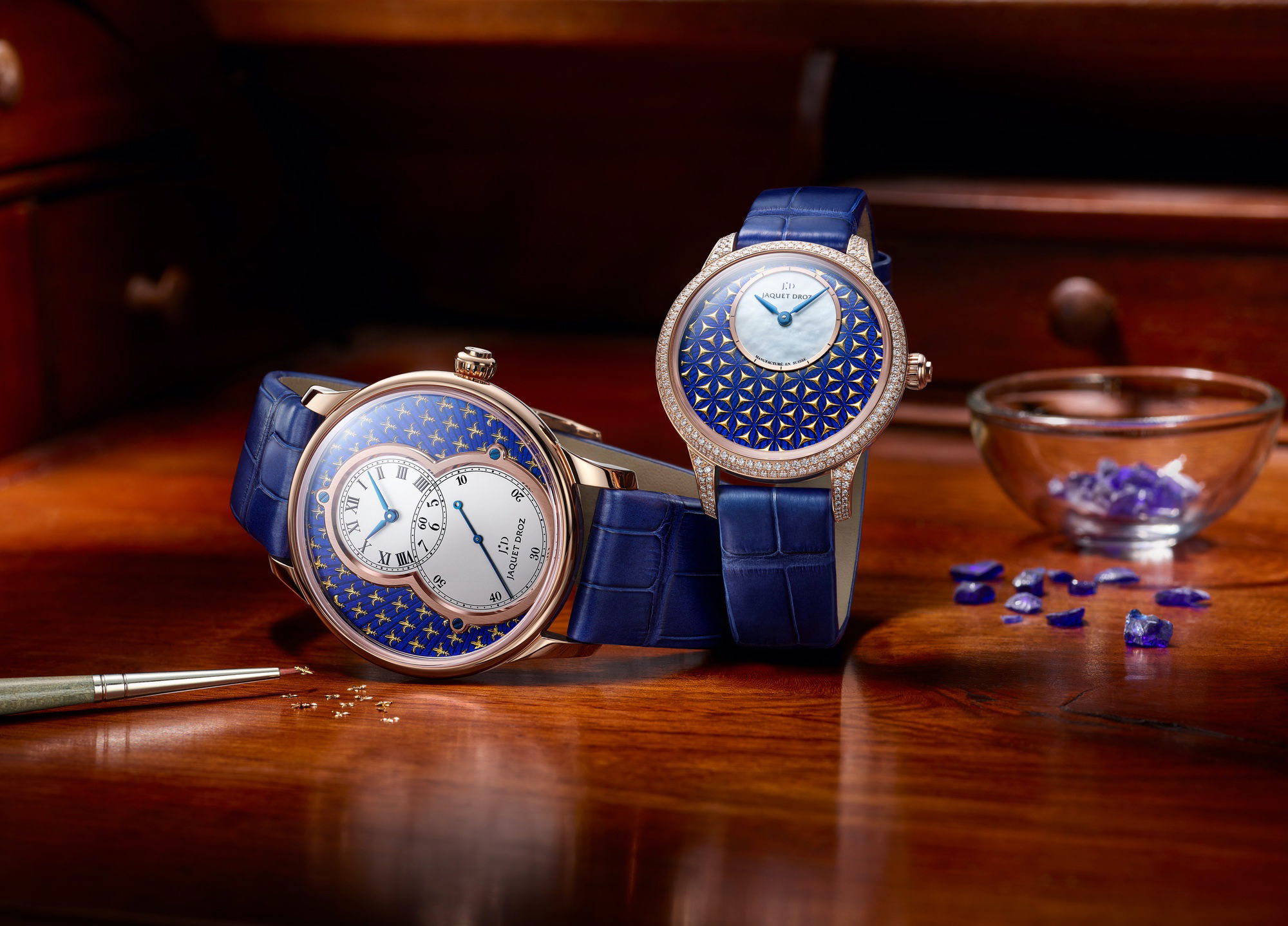 Jaquet Droz Petite Heure Minute Paillonnée