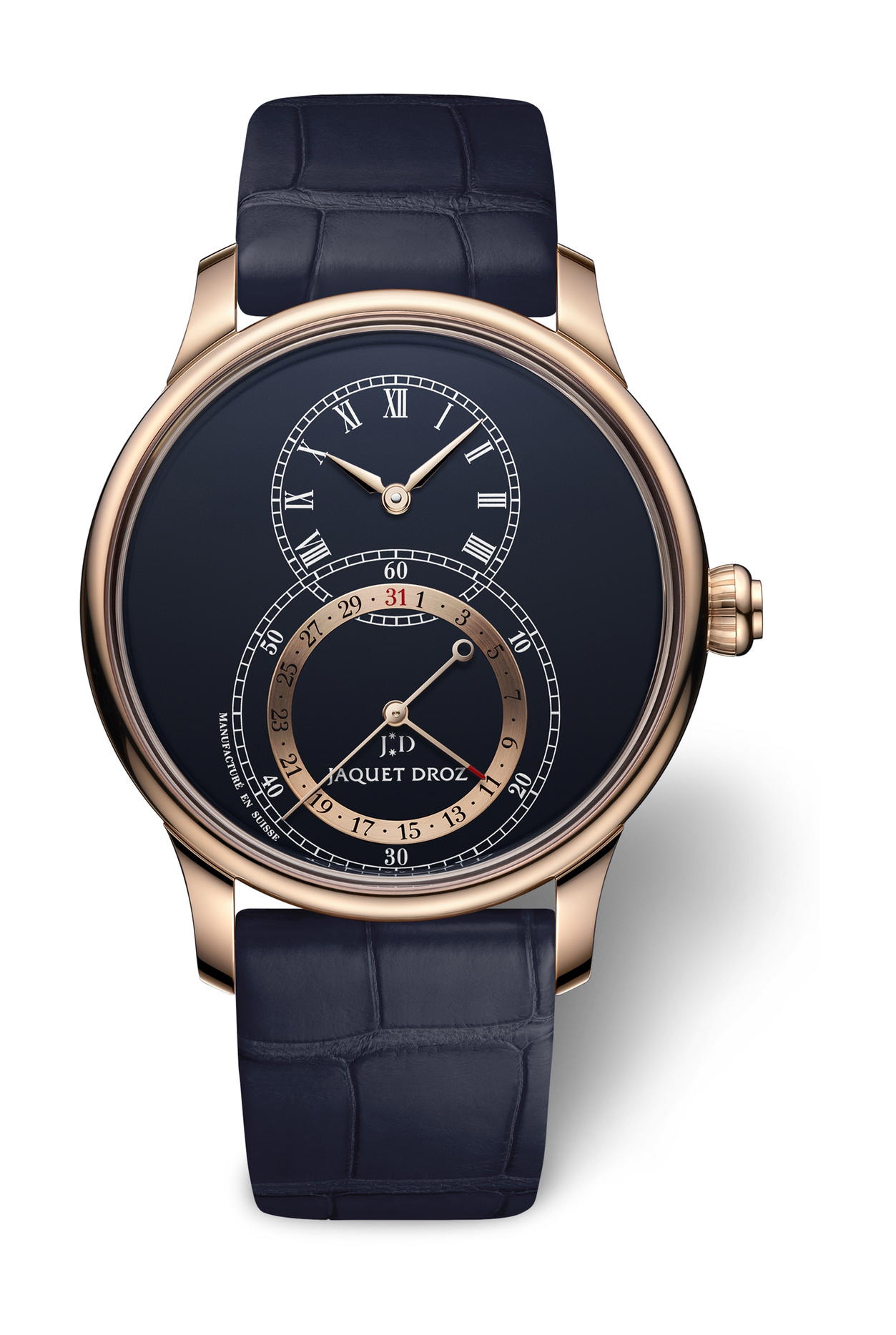 Jaquet Droz Grande Seconde Quantieme Dark Blue Enamel