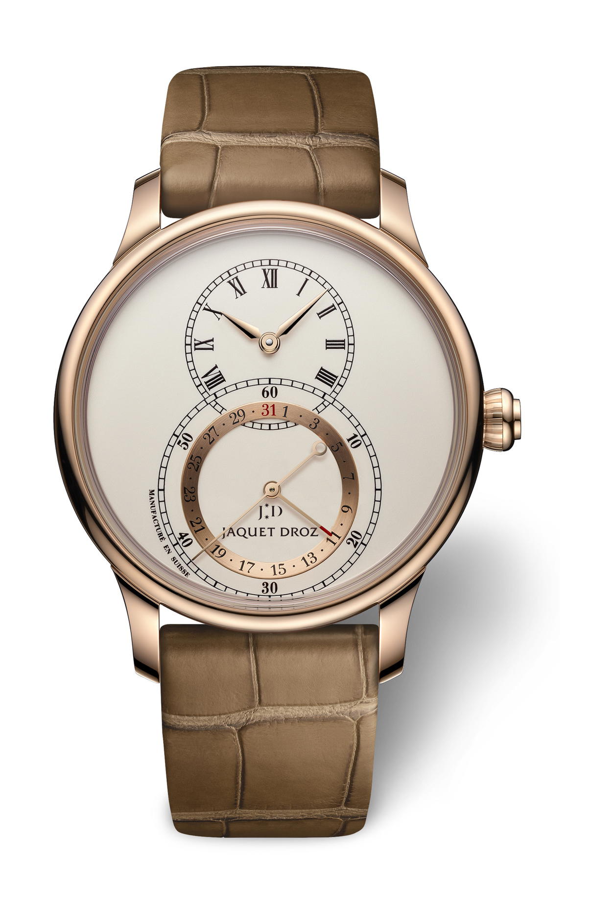 Jaquet Droz Grande Seconde Quantieme Ivory Enamel