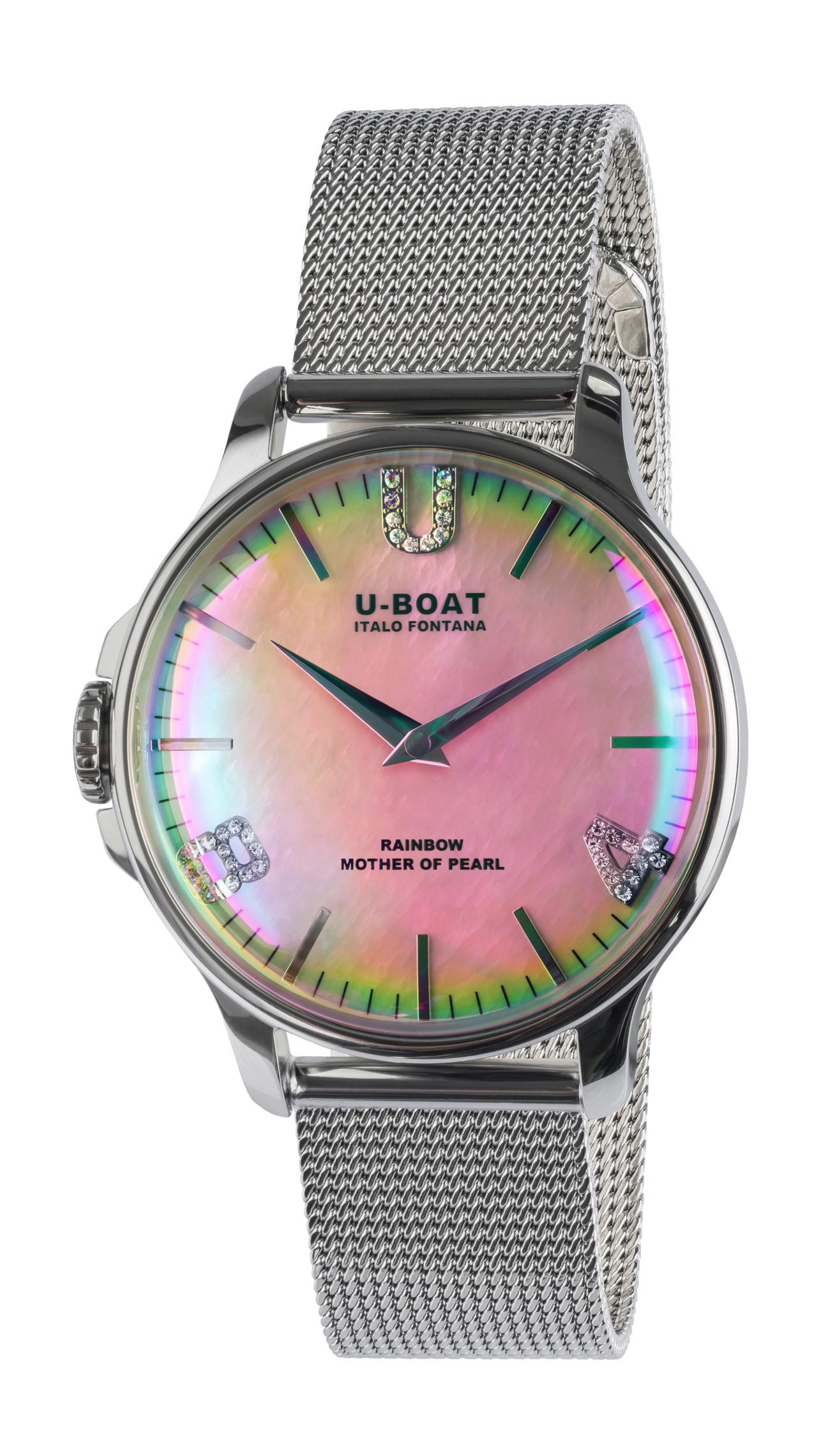 U-Boat Rainbow 38 Pink SS Bracelet