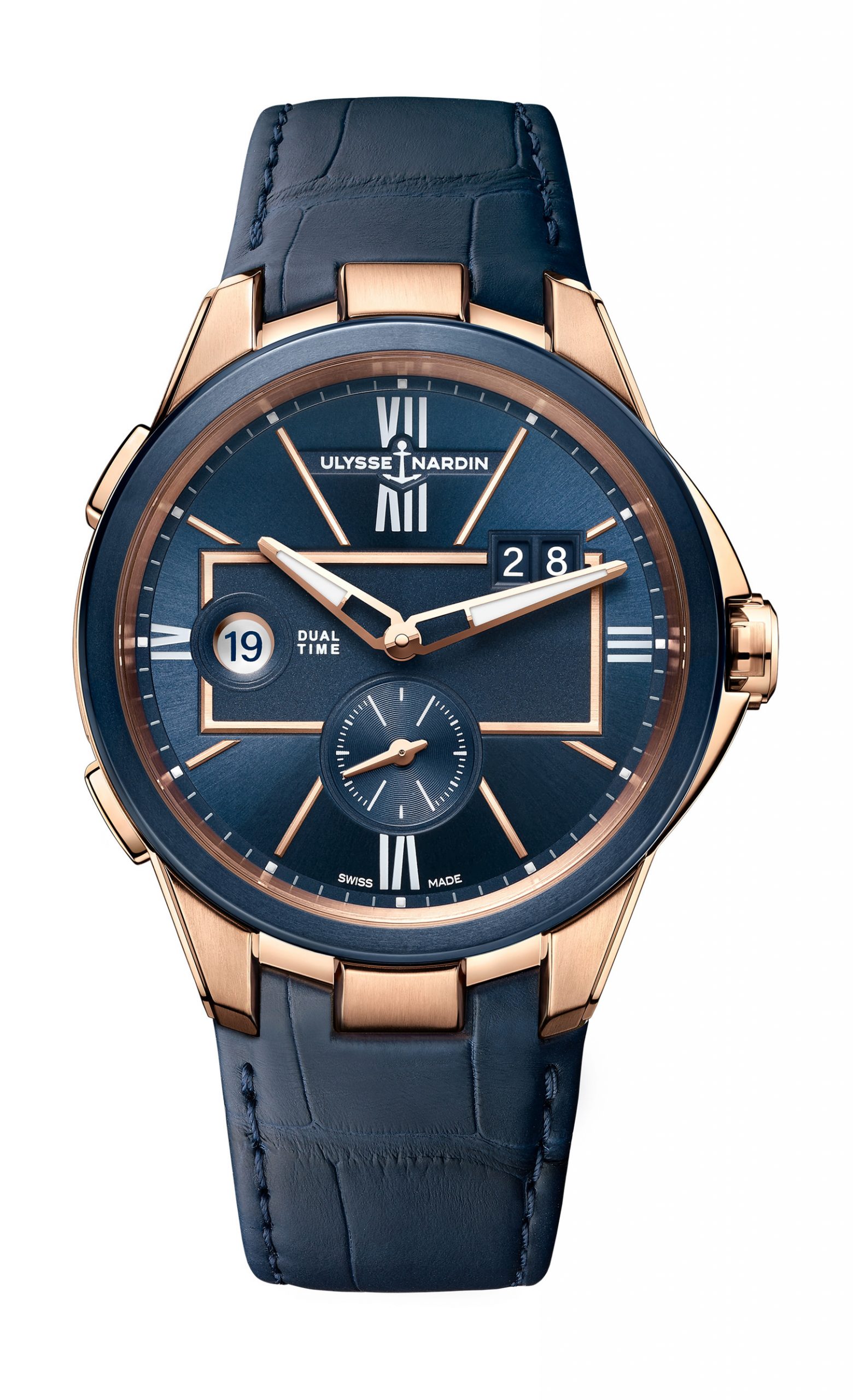 Ulysse Nardin Executive Dual Time Rose Gold