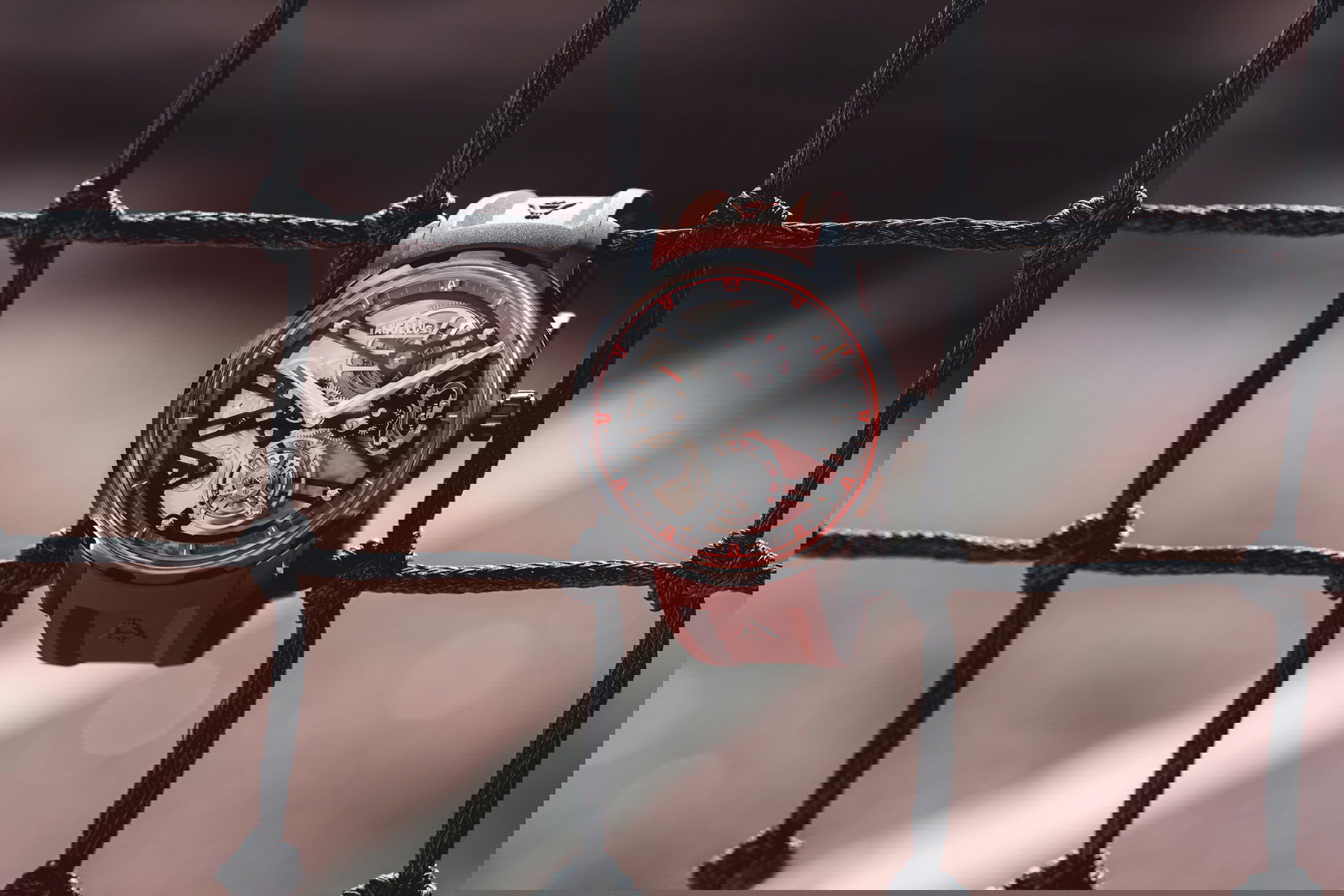 Angelus U41 Orange Vibrant Structure Tourbillon Skeleton