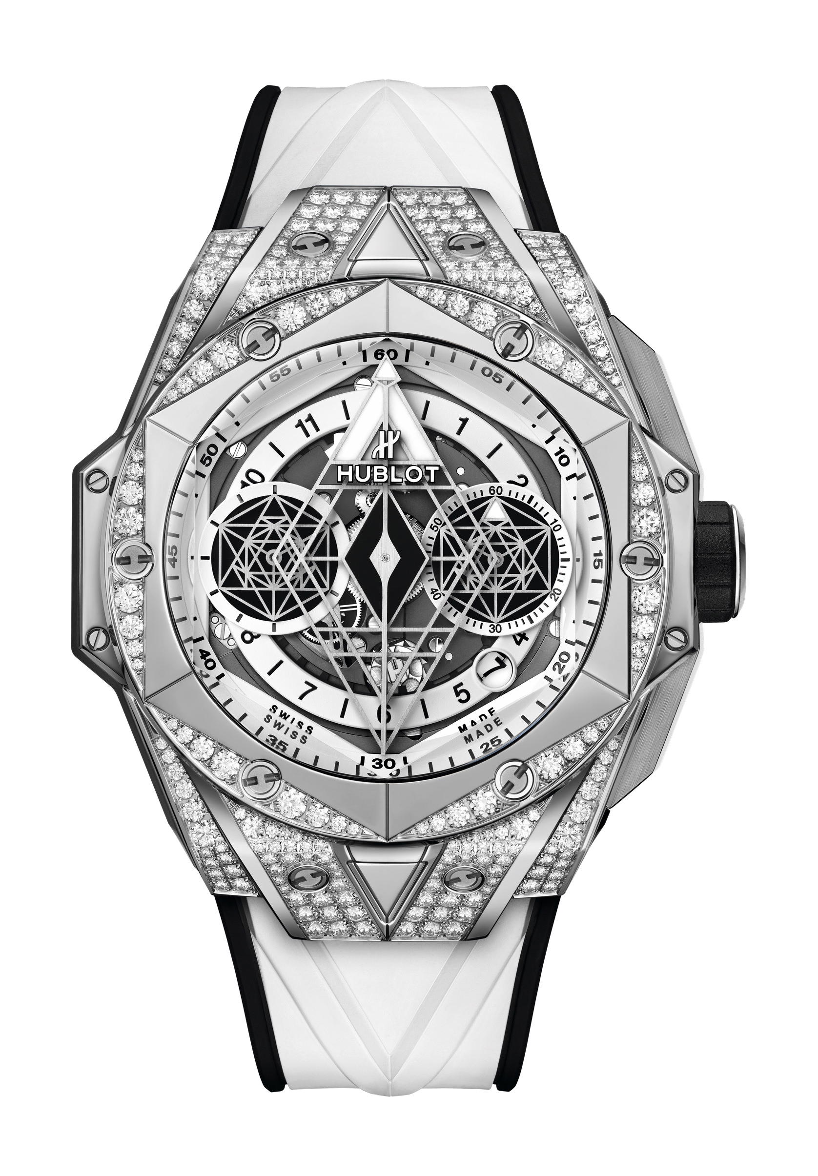 Hublot Sang Bleu II Titanium White Pavé