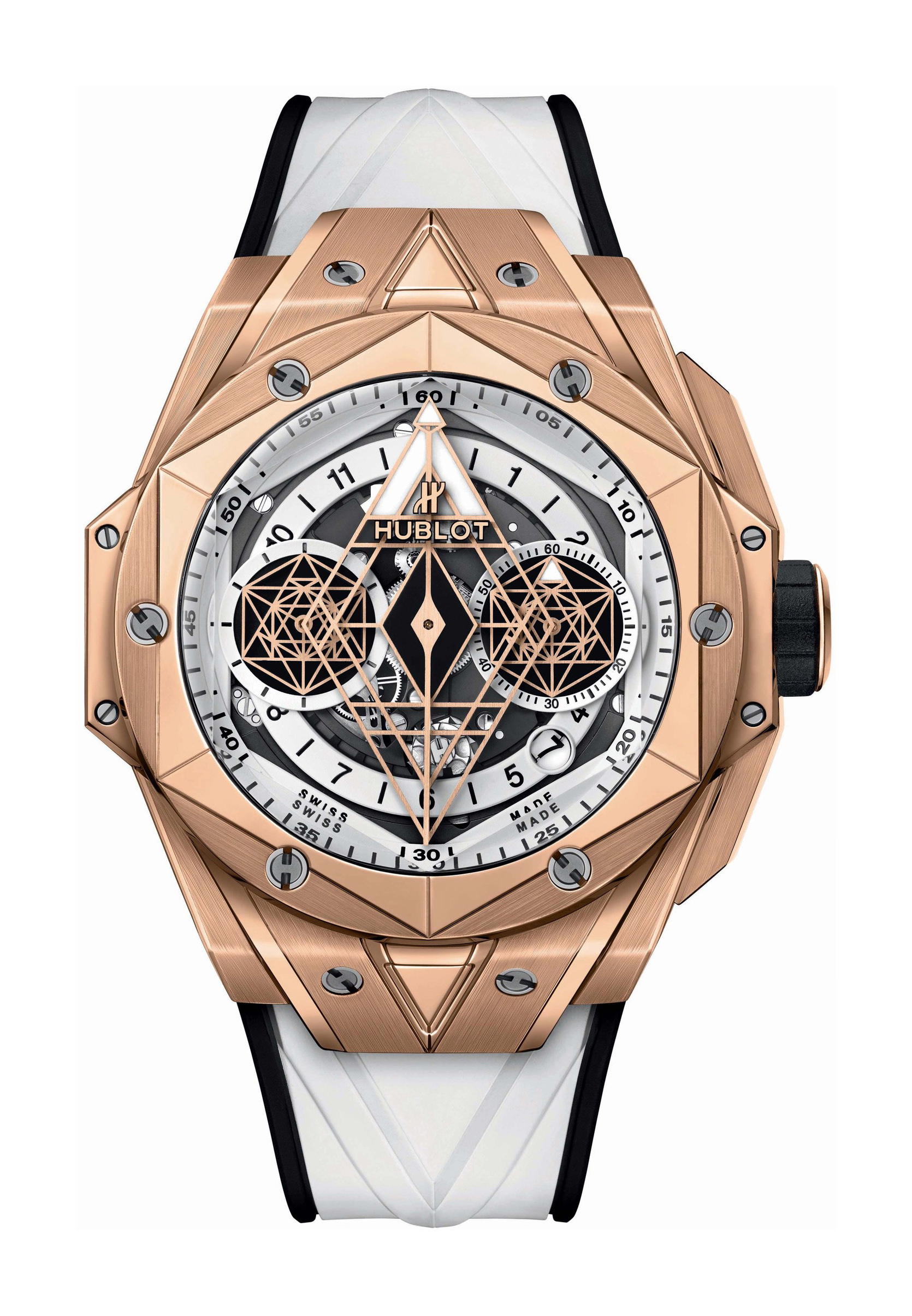 Hublot Sang Bleu II King Gold White