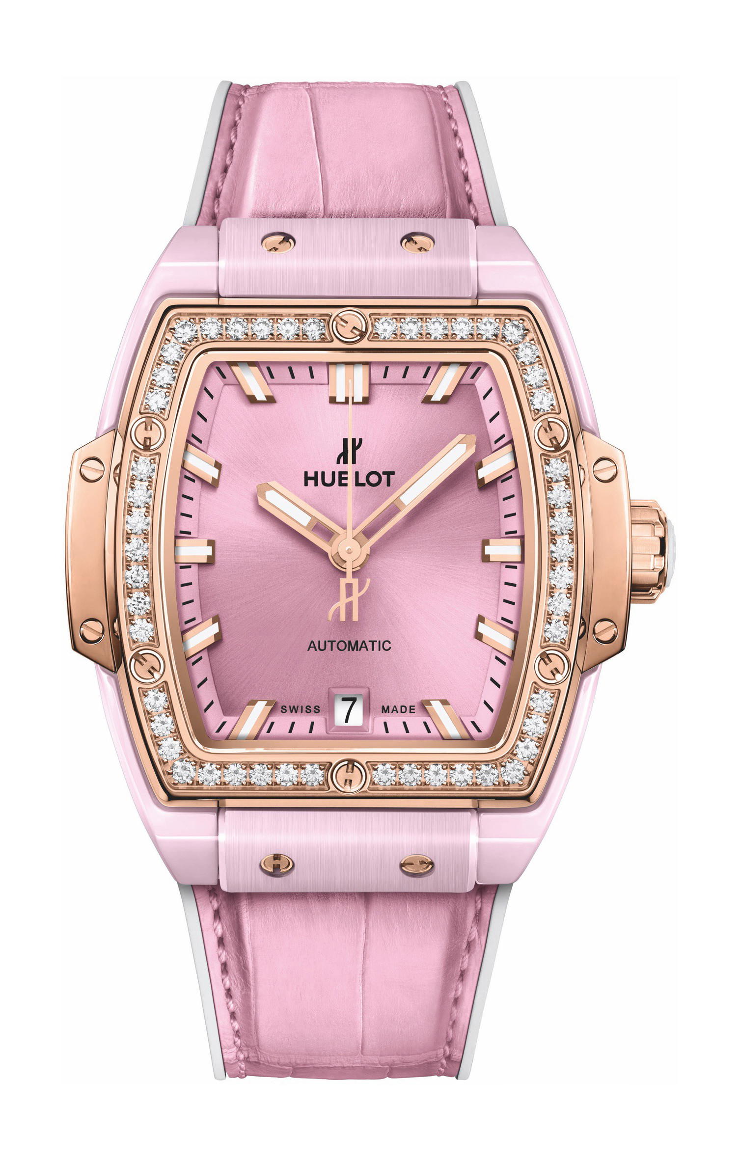 Hublot Spirit of Big Bang Pink Ceramic King Gold Diamonds