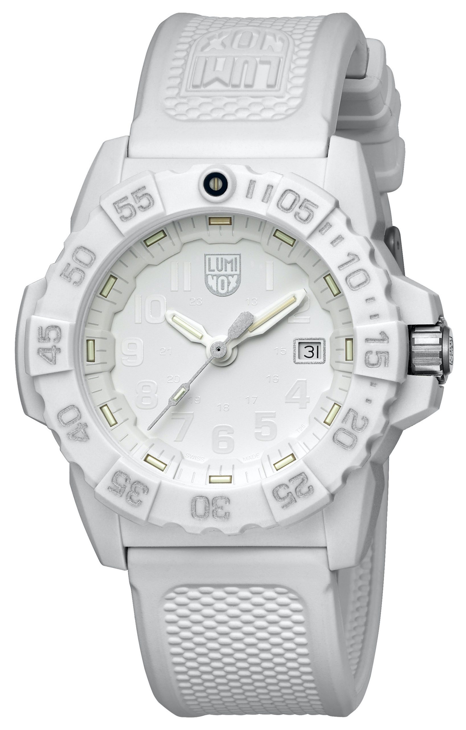 Luminox *38mm Sea Mariner** Stainless Steel White MOP Dial Watch Luminox Pacific Diver Automatic Series Midnight Mariner 3101  main image 2
