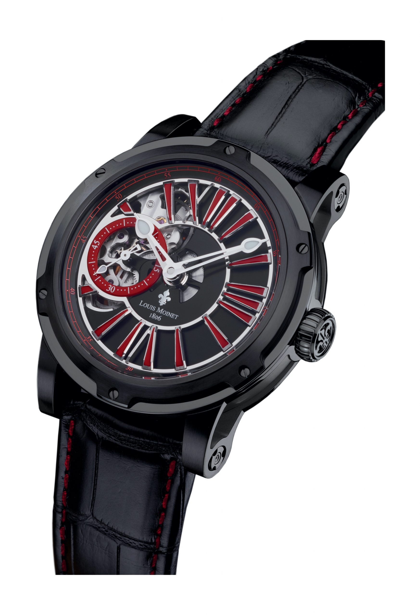 Louis Moinet Metropolis Black and Red