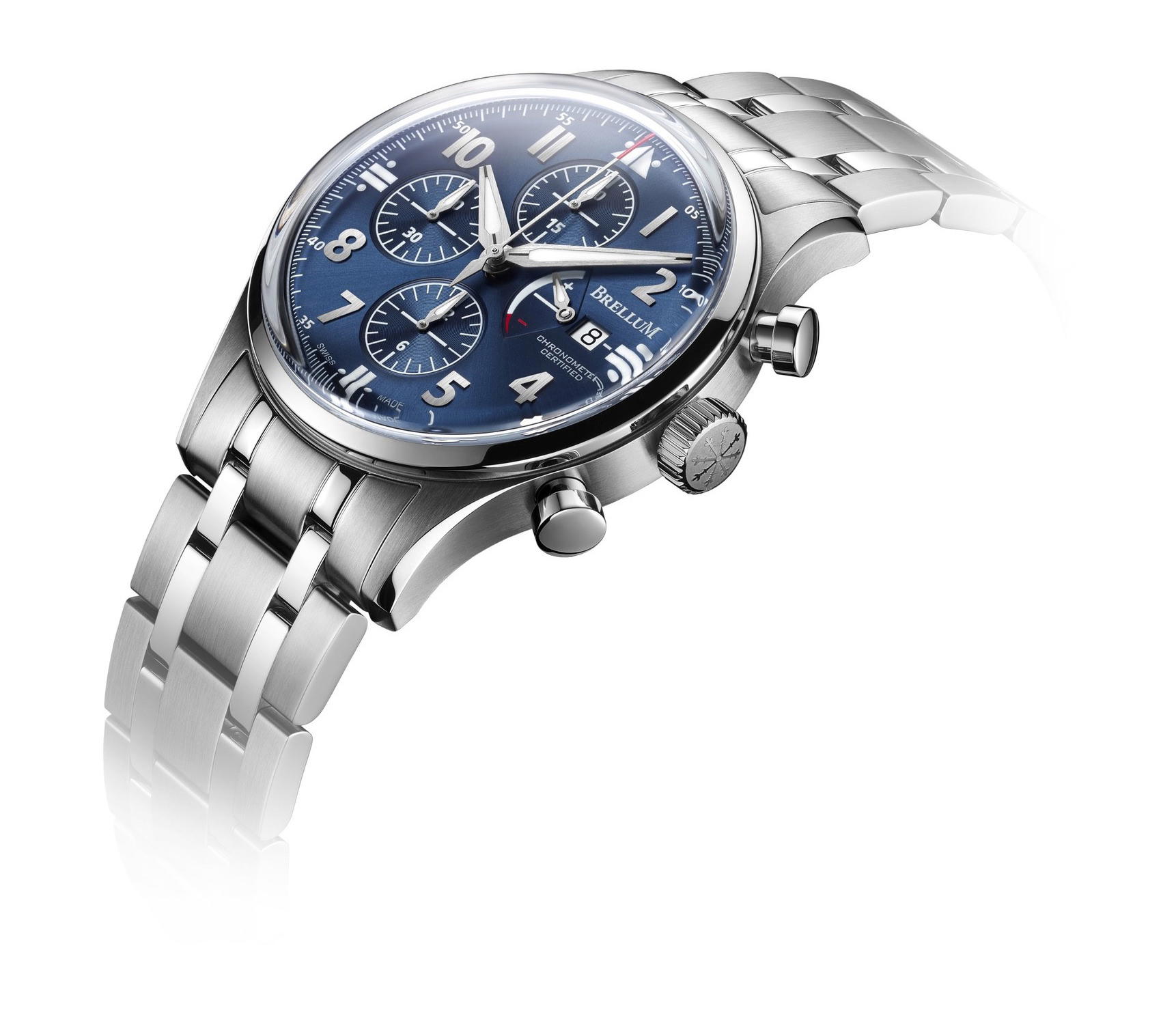 Brellum Pilot Power Reserve Blue