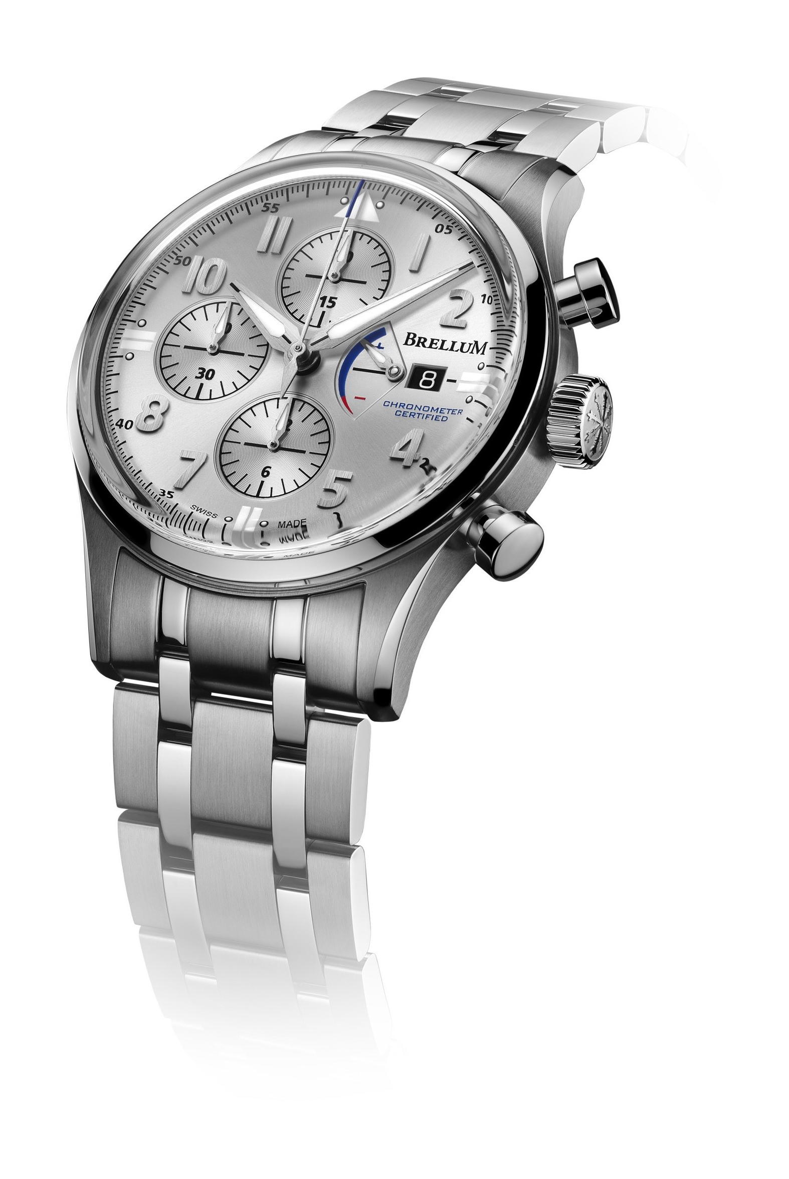 Brellum Pilot Power Reserve Silver