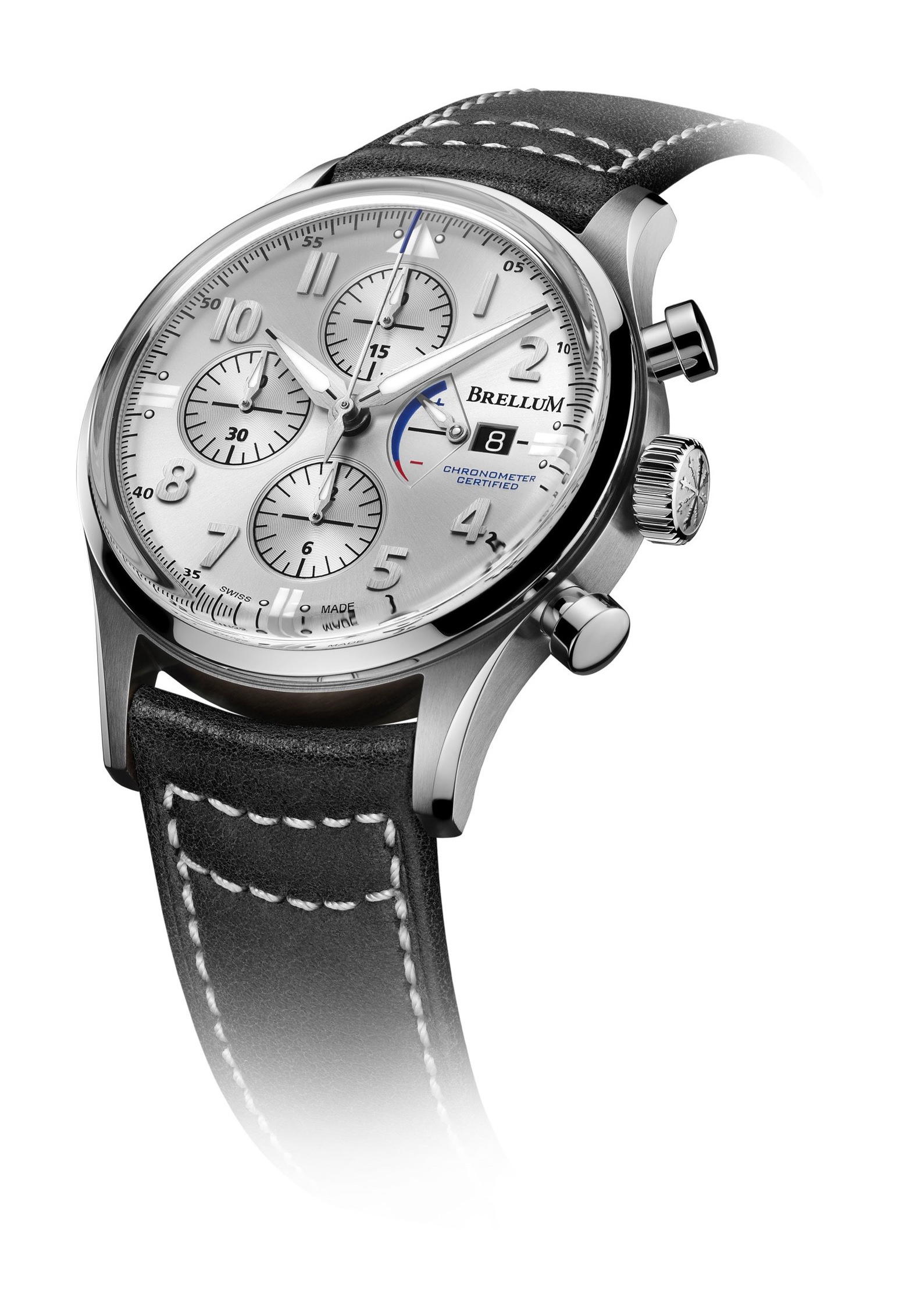Brellum Pilot Power Reserve Silver