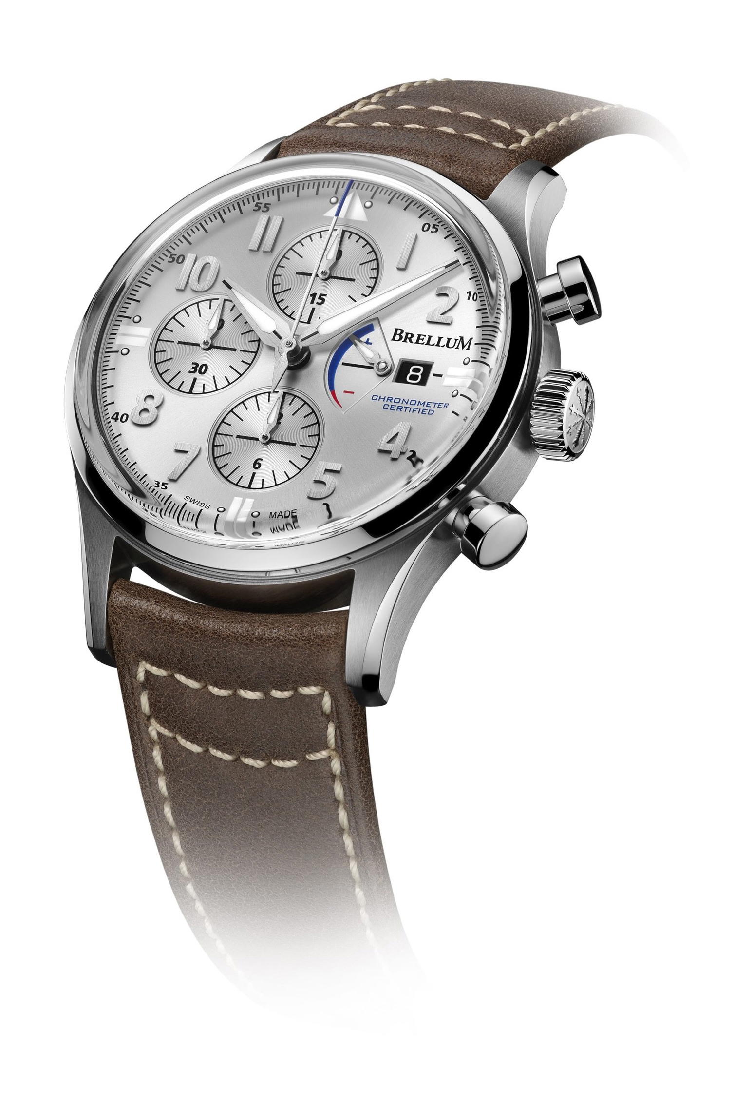 Brellum Pilot Power Reserve Silver