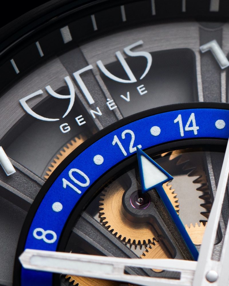 Cyrus Klepcys GMT Retrograde Titanium version movement