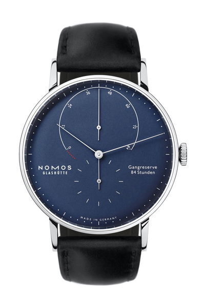 Nomos Glashütte Lambda white gold deep blue