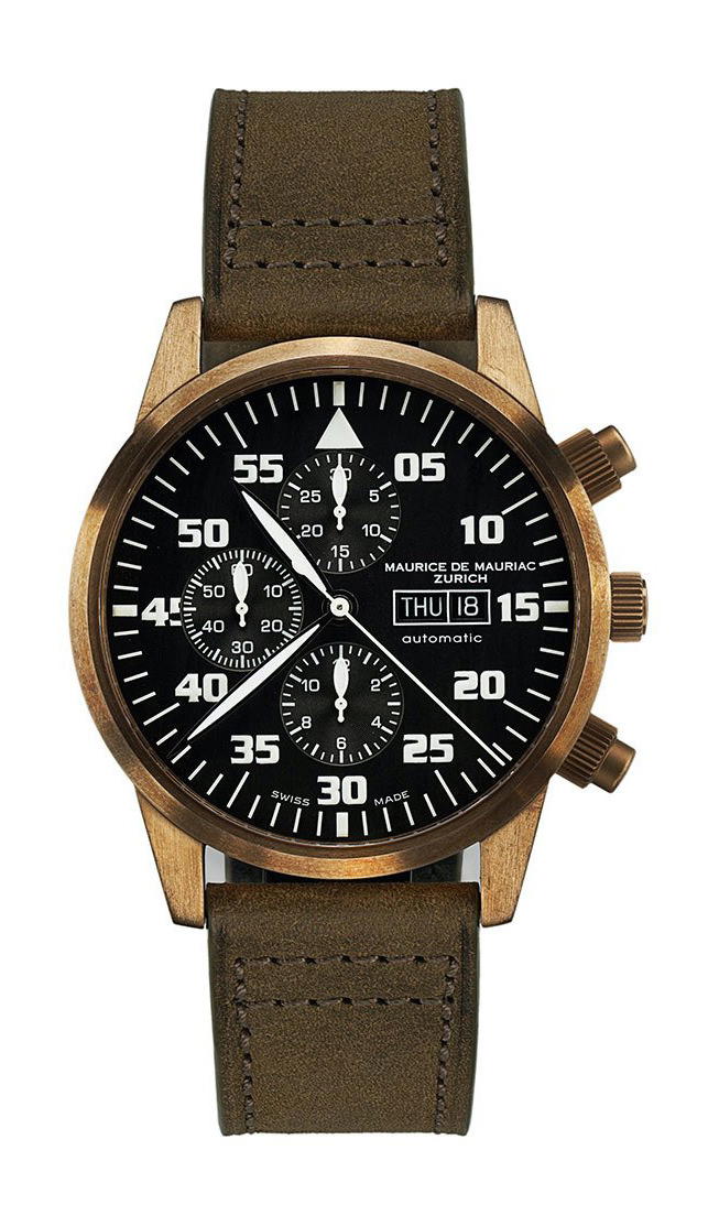 Maurice de Mauriac Chrono Modern Bronze