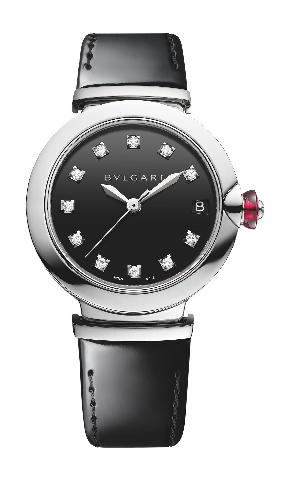 Bvlgari Lvcea Steel Black Laquered Dial