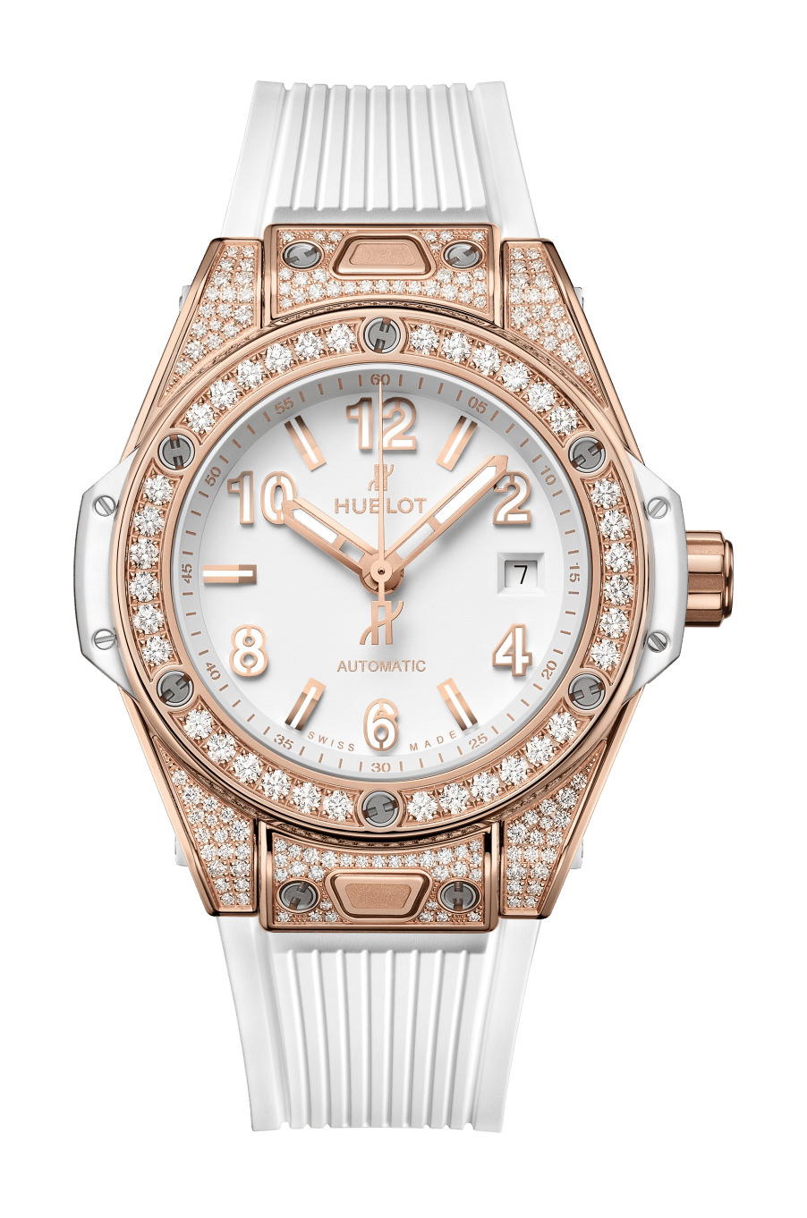 Hublot Big Bang One Click King Gold White Pavé 33mm
