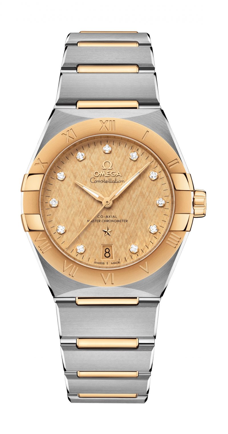 OMEGA クリスタル置時計 直径８ＣＭ Constellation 36 mm, ステンレススティール - 131.10.36.20