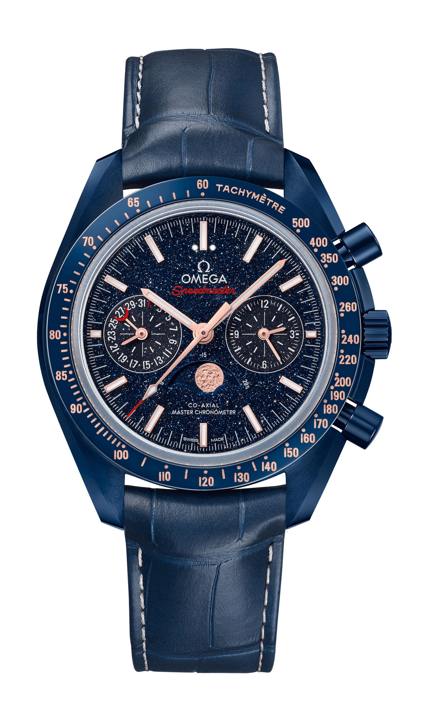 Omega Speedmaster Moonphase Blue Side Of The Moon