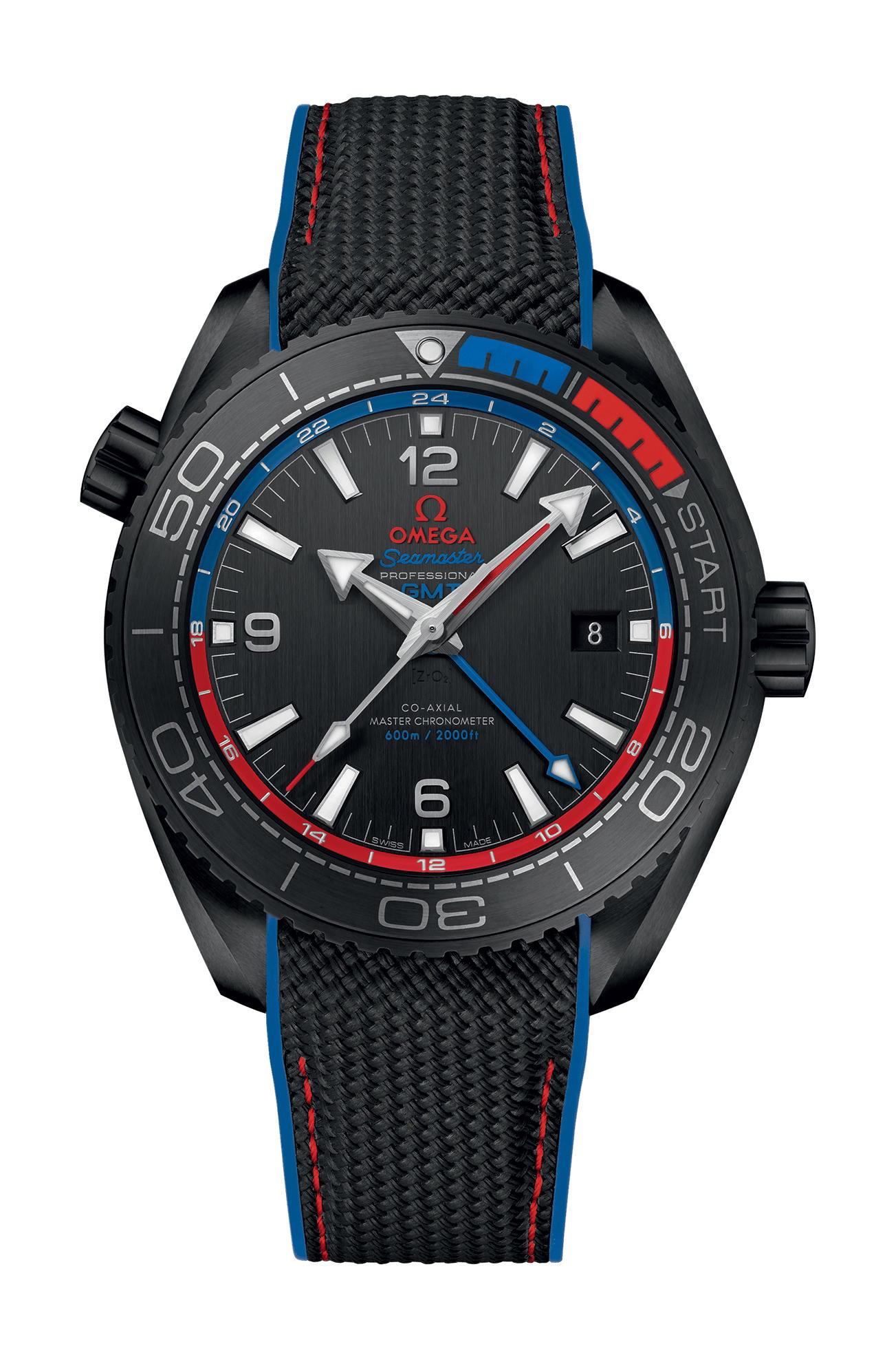 Omega Seamaster Planet Ocean 600M Co-axial Master Chronometer GMT 45.5 mm "ETNZ" Deep Black