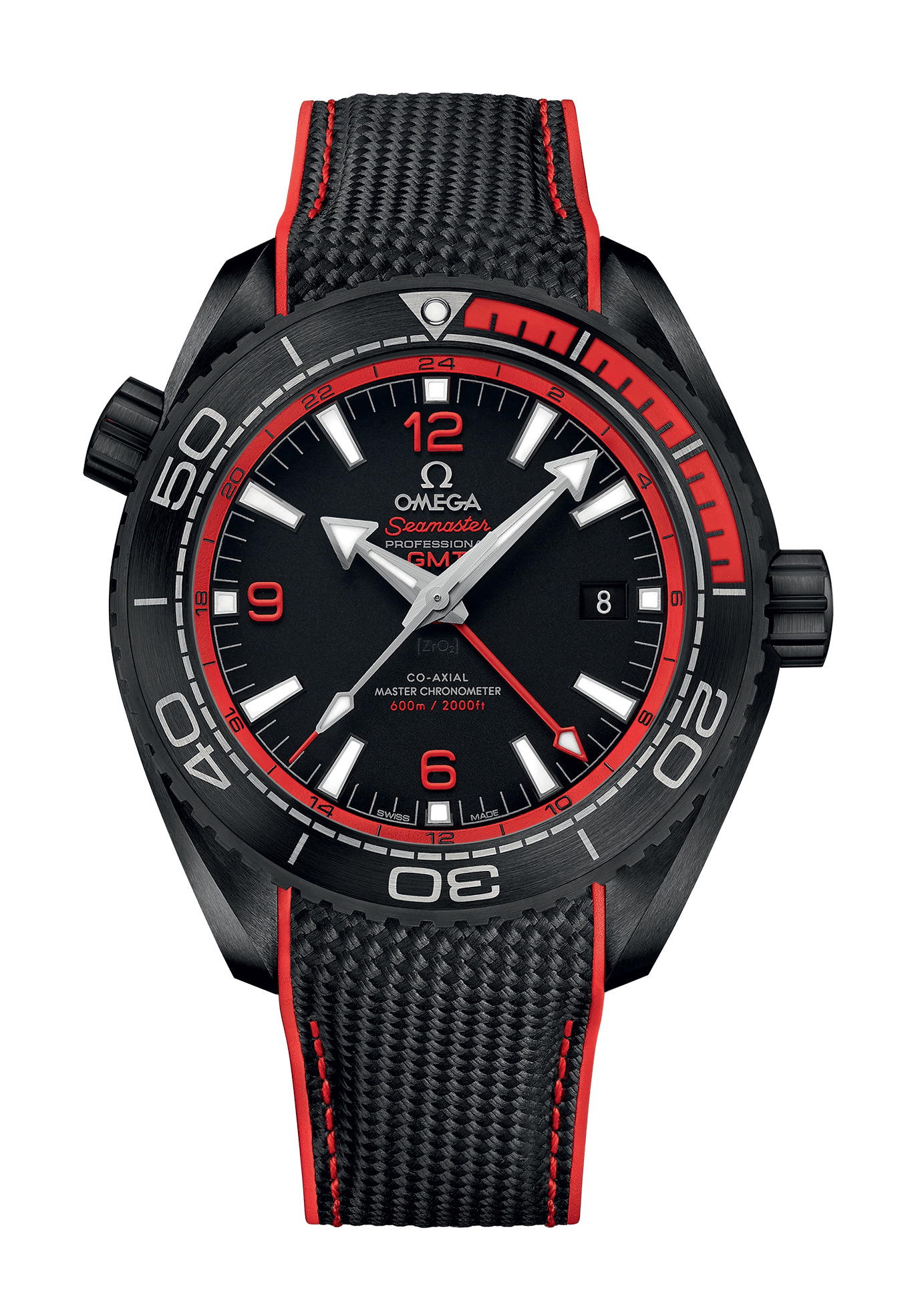 Omega Seamaster Planet Ocean 600M Co-axial Master Chronometer GMT 45.5 mm Deep Black