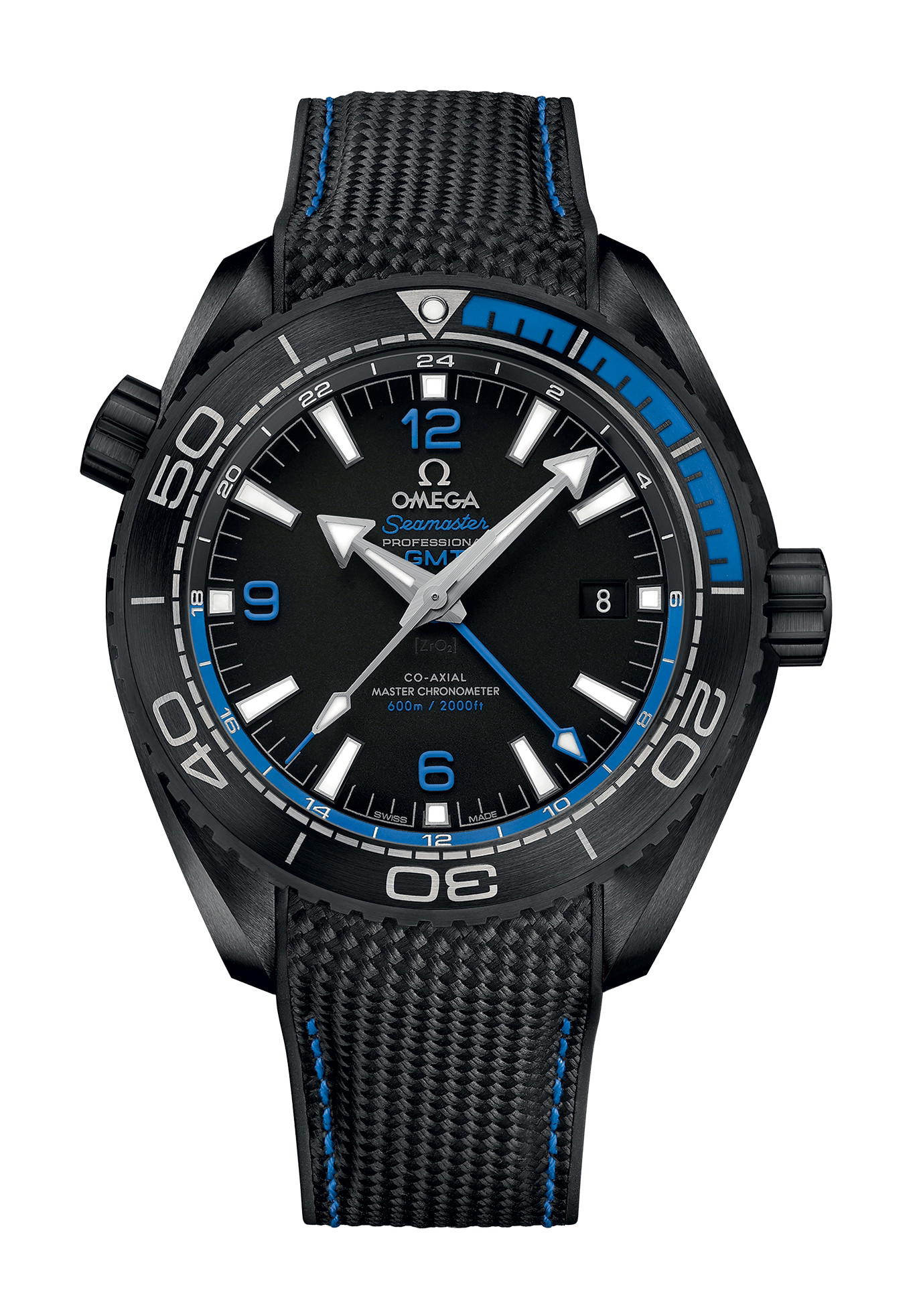 Omega Seamaster Planet Ocean 600M Co-axial Master Chronometer GMT 45.5 mm Deep Black