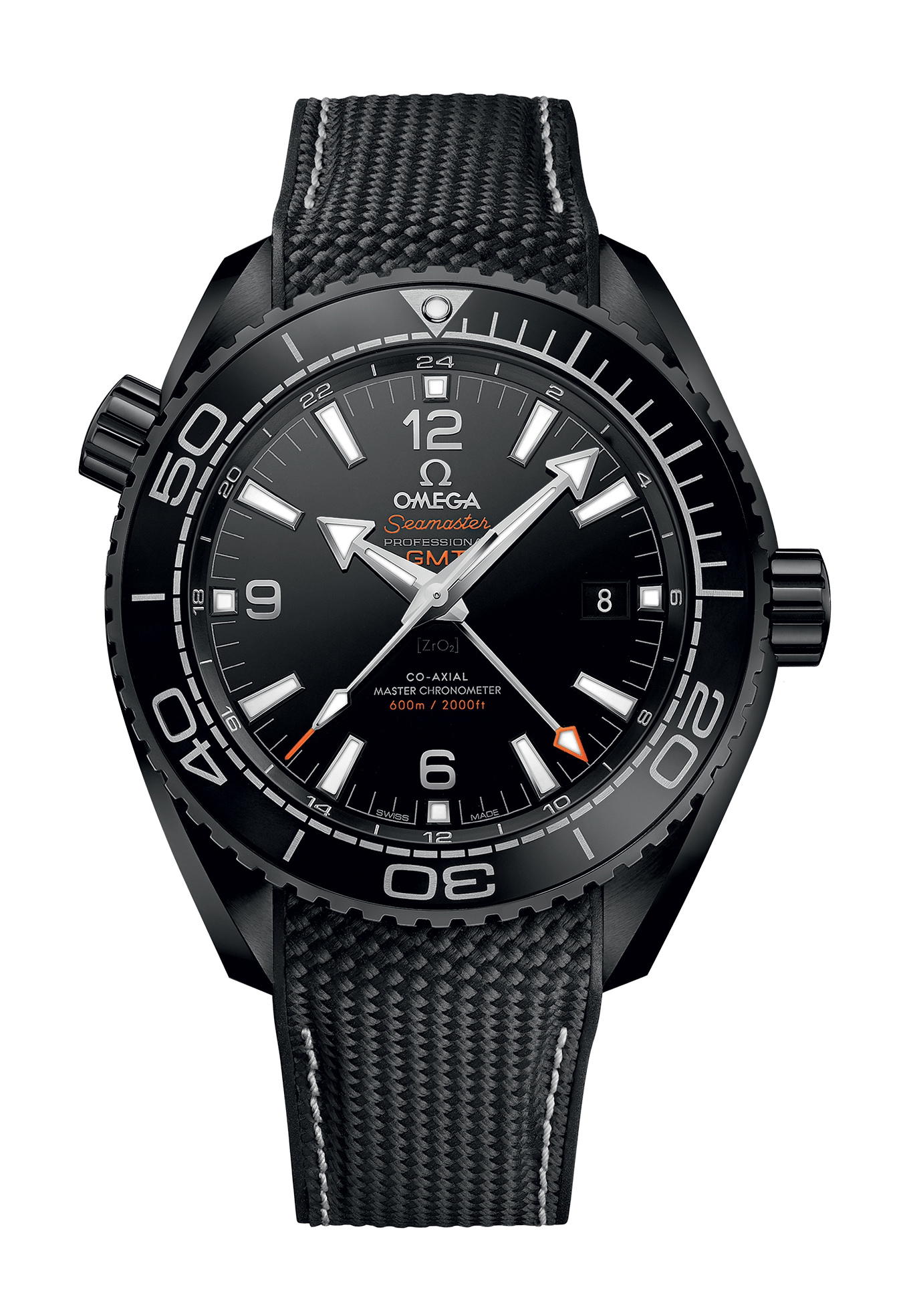 Omega Seamaster Planet Ocean 600M Co-axial Master Chronometer GMT 45.5 mm Deep Black