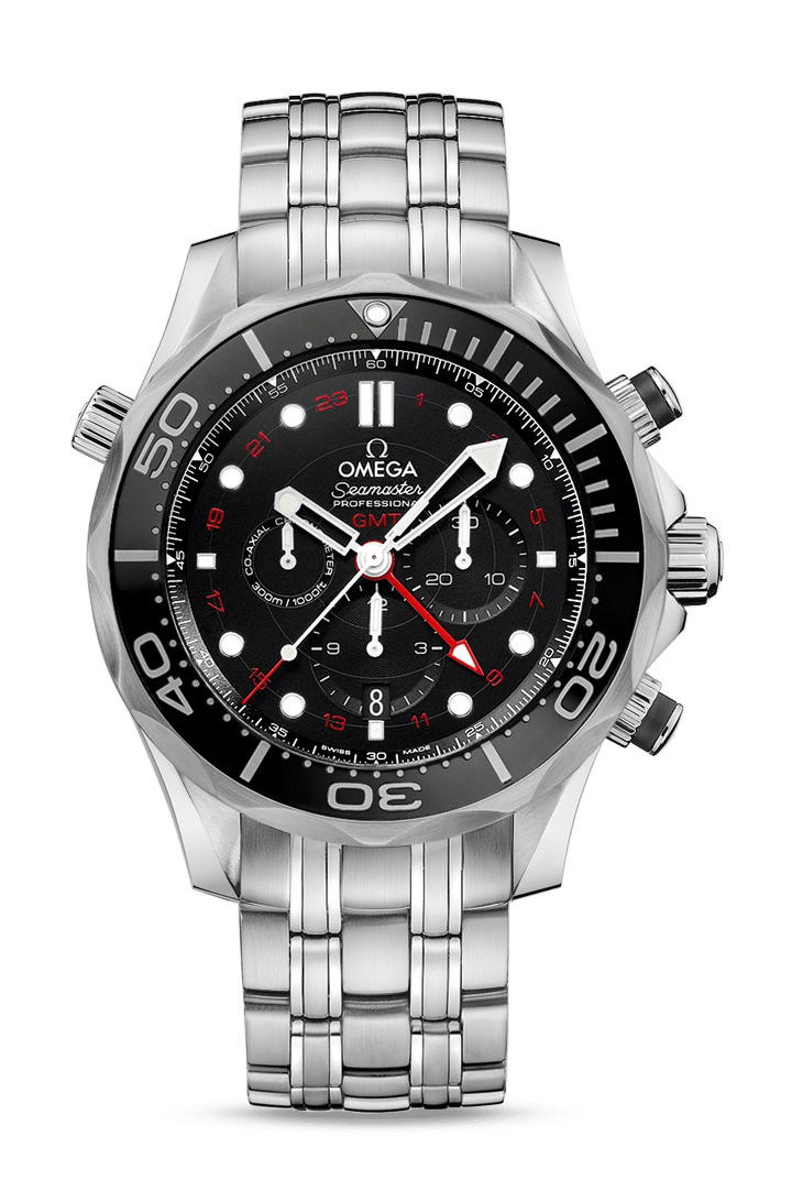 Omega Seamaster Diver 300M Co-Axial Chronometer GMT Chronograph 44 mm