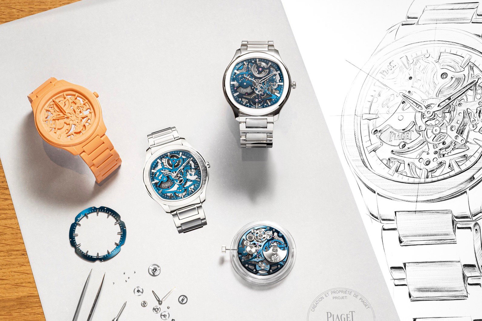 Piaget Polo Blue Skeleton