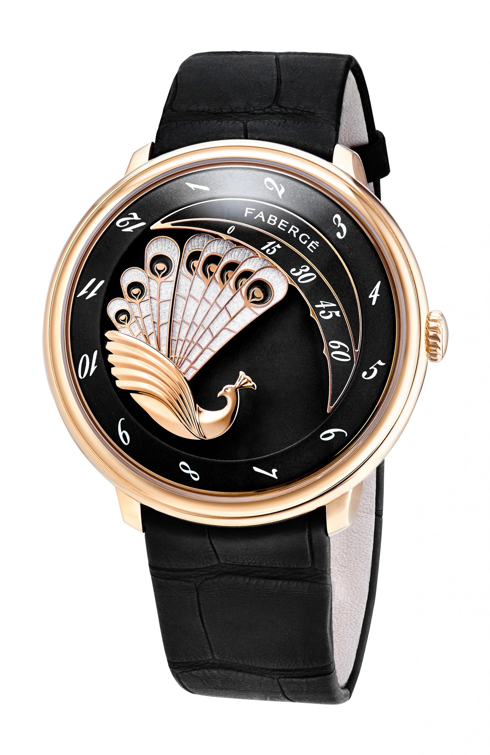 Fabergé Lady Compliquée Peacock Rose Gold Black
