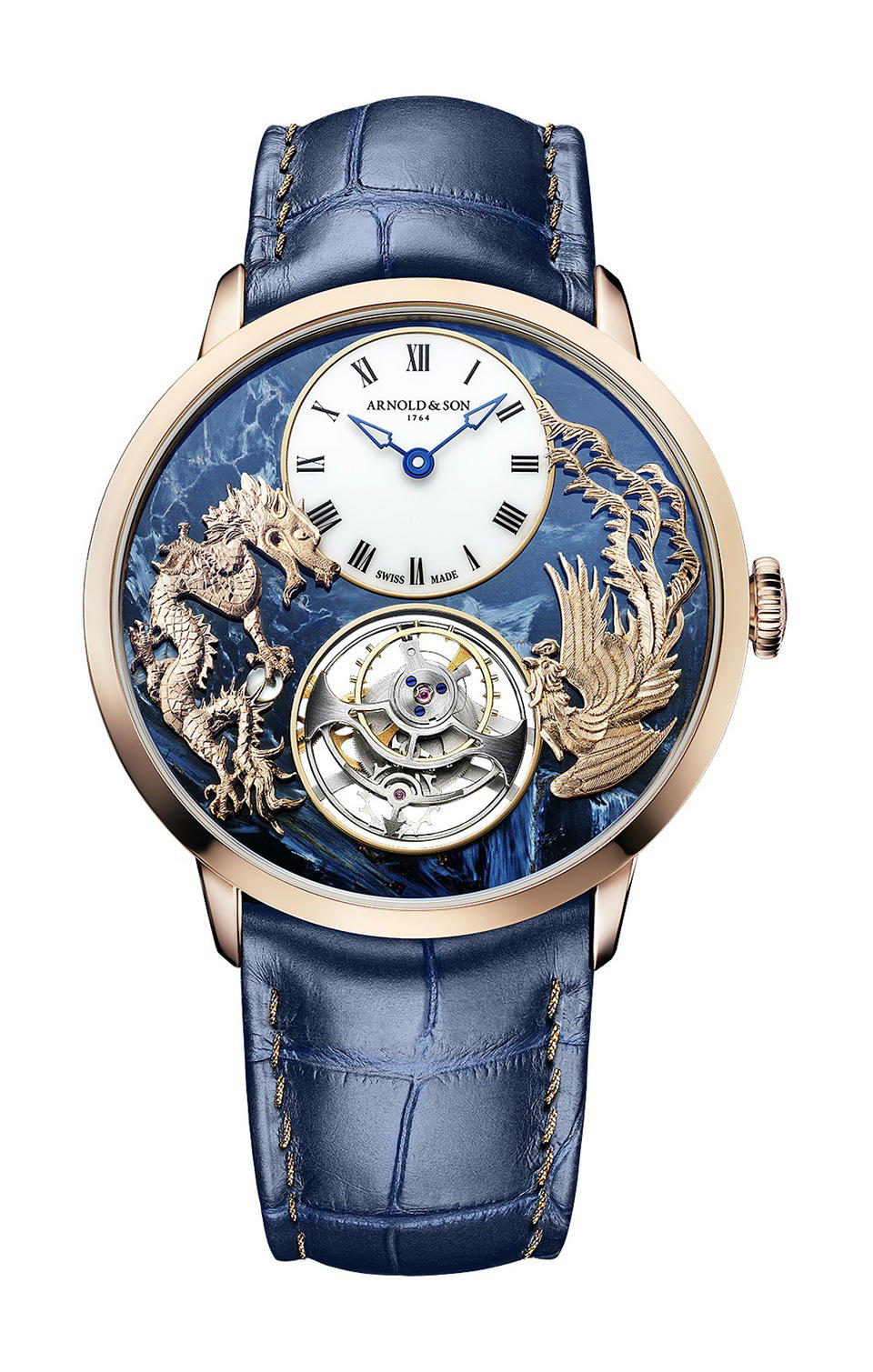 Arnold & Son Ultrathin Tourbillon Dragon & Phoenix Pietersite