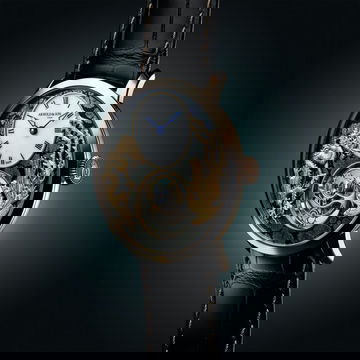 Arnold &amp; Son Ultrathin Tourbillon Red Gold Dragon & Phoenix Marcassite