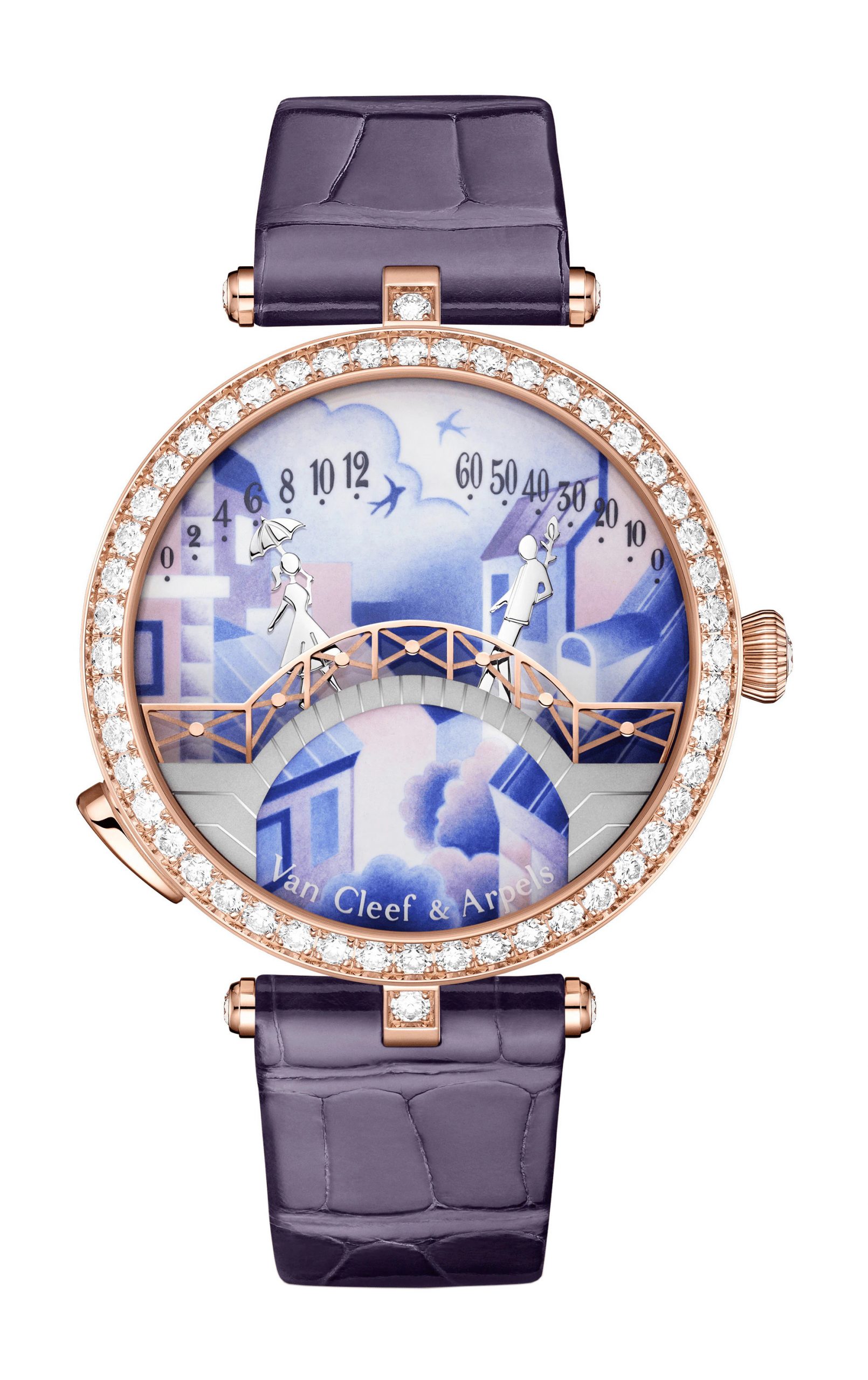 Van Cleef & Arpels Lady Arpels Pont des Amoureux Jour Watch