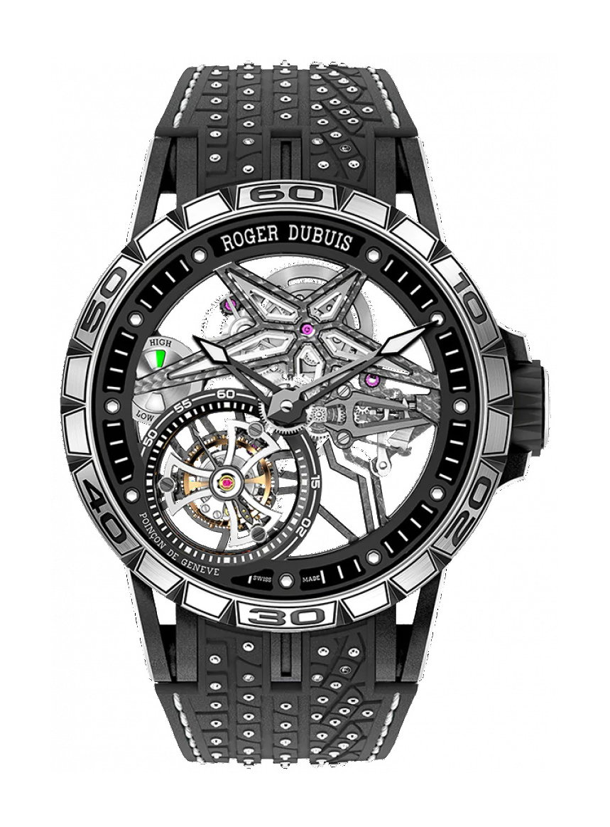 Excalibur Spider Monotourbillon Pirelli Black DLC Titanium