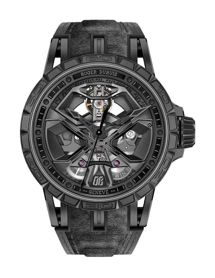 Roger Dubuis Excalibur Spider Monobalancier Huracan Black DLC Titanium
