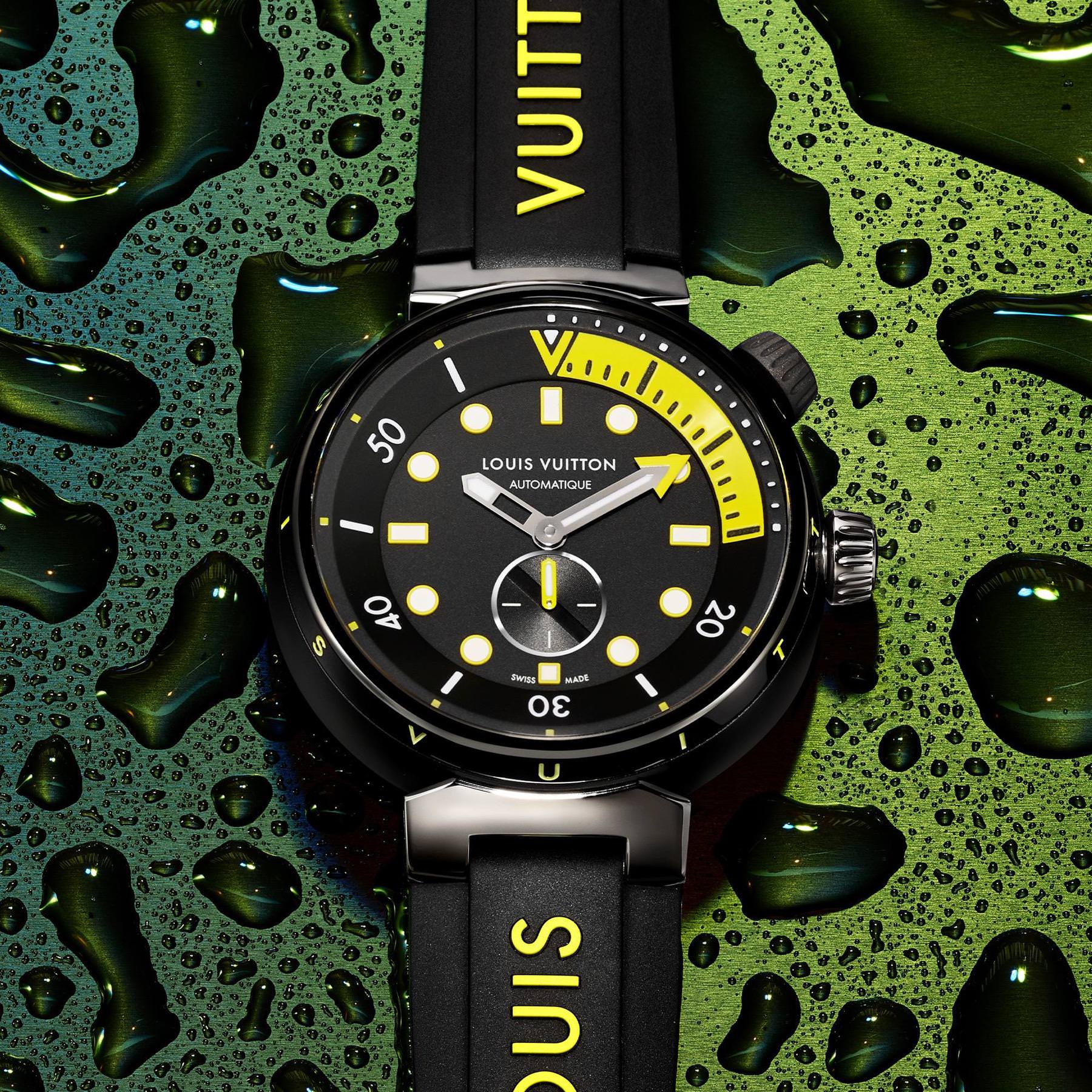 Louis Vuitton Tambour Street Diver Neon Black