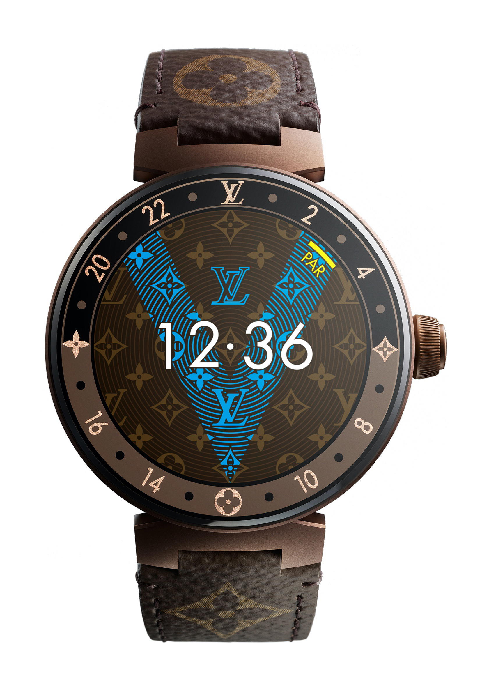 Louis Vuitton Tambour Horizon Monogram Brown