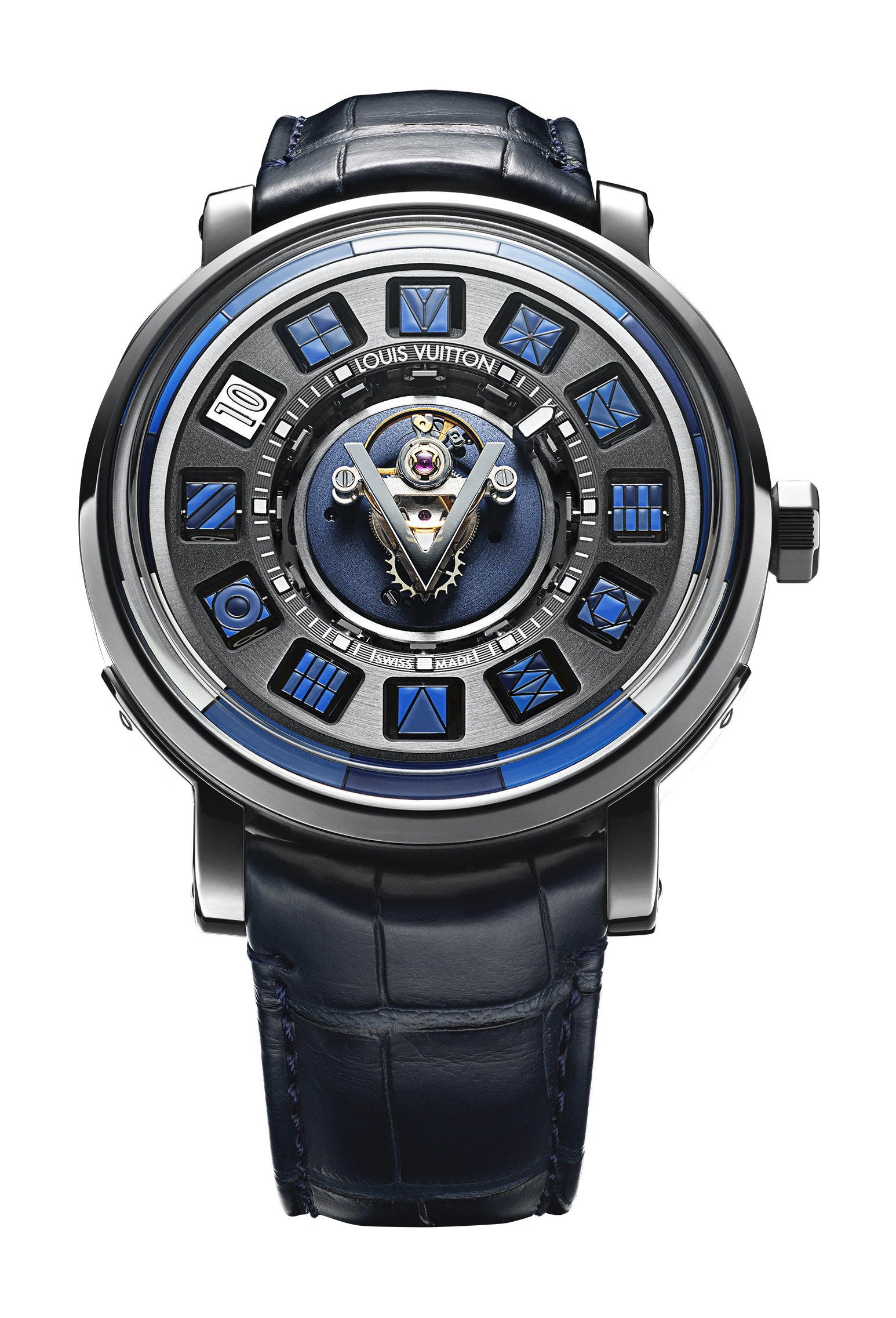 Louis Vuitton Escale Spin Time Tourbillon Central Blue