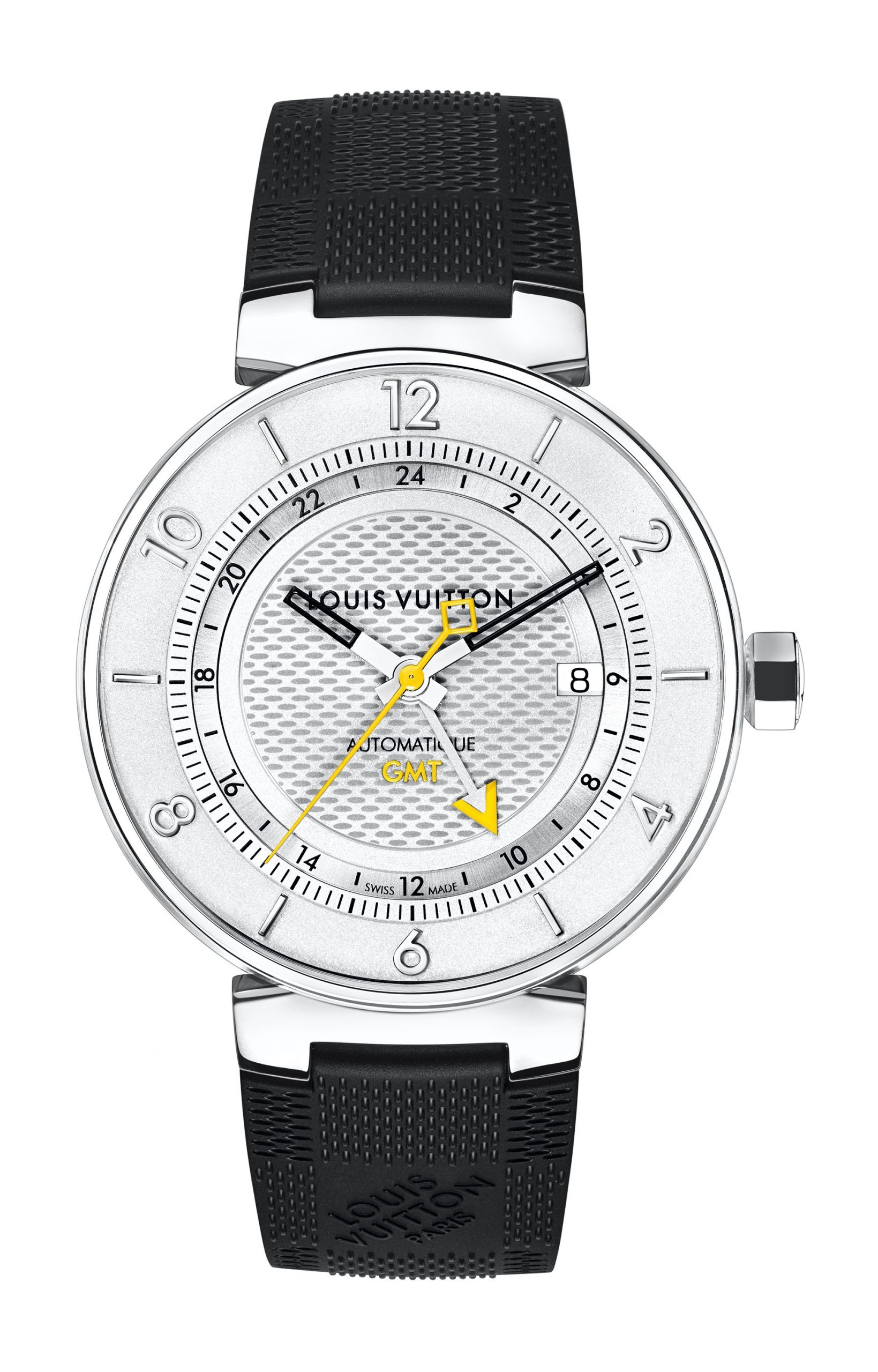 Louis Vuitton Tambour Moon GMT Silver