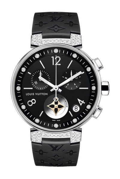 Louis Vuitton Tambour Moon Star Chronograph Noire 
Diamants