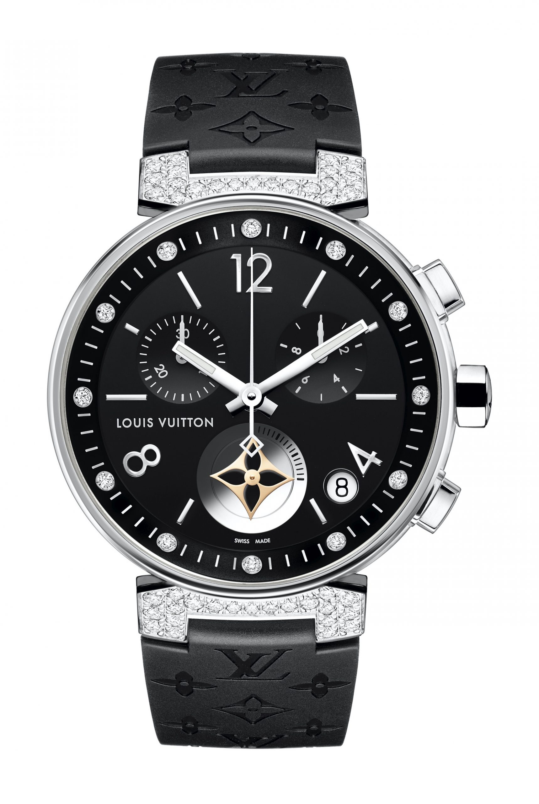 Louis Vuitton Tambour Moon Star Chronograph Noire & Diamants